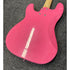 Gear4music LA Electric Bass Guitar P-Style in Gloss Pink Pre-Owned