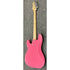 Gear4music LA Electric Bass Guitar P-Style in Gloss Pink Pre-Owned