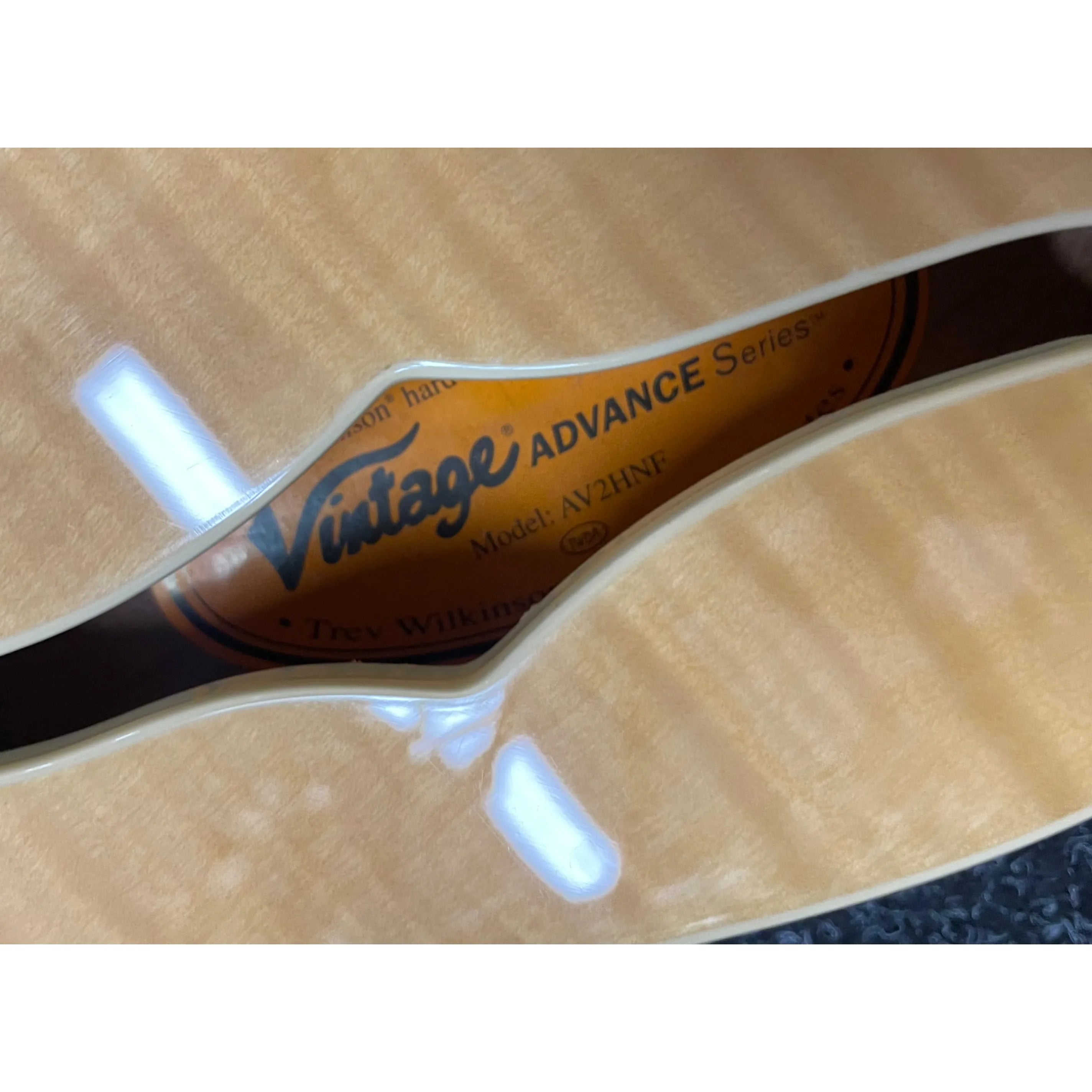 Vintage Advance AV2HNF "Thinline Tele Style" Electric Guitar Pre-Owned