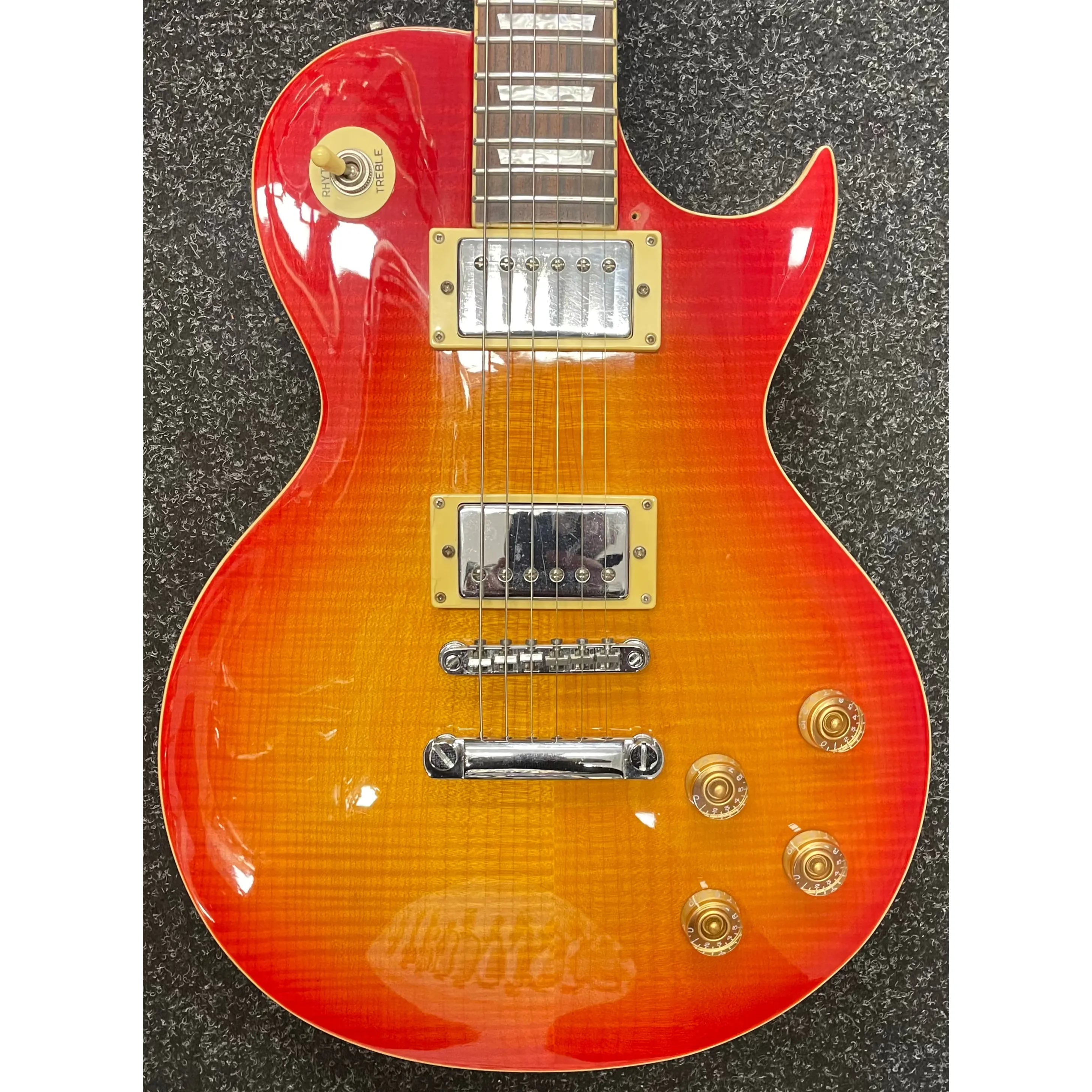 Vintage V100 "LP Style" Electric Guitar in Cherry Sunburst Pre-Owned