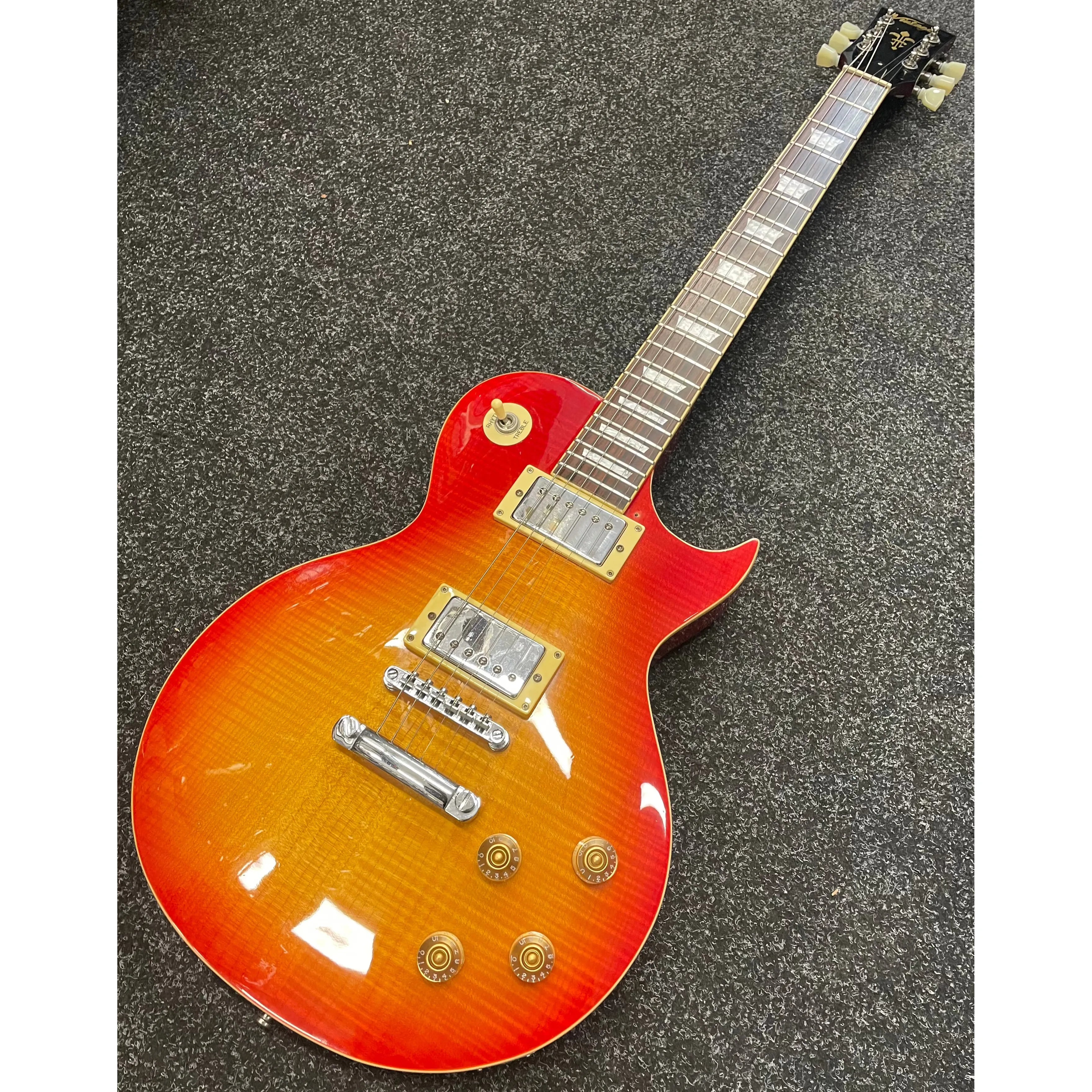 Vintage V100 "LP Style" Electric Guitar in Cherry Sunburst Pre-Owned