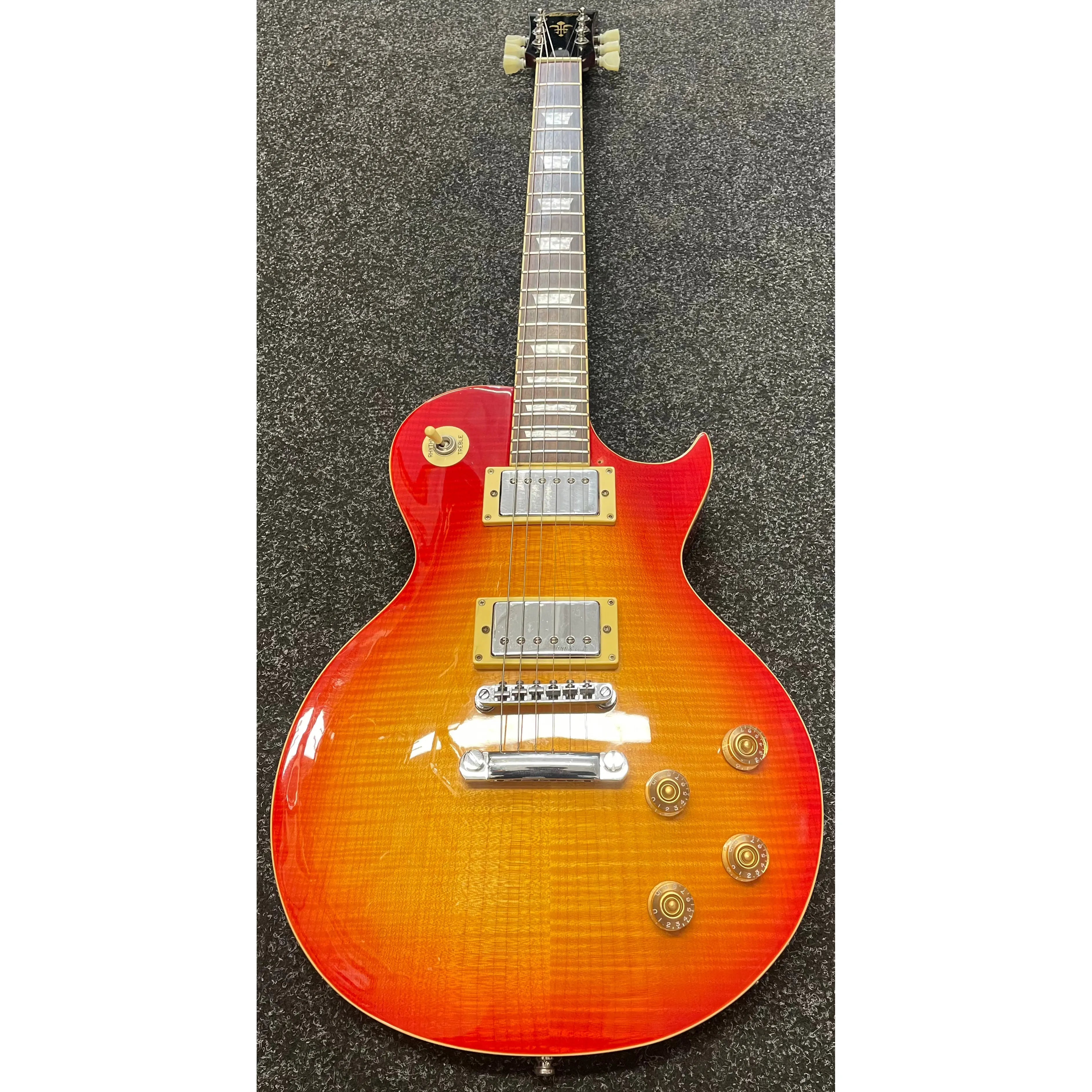 Vintage V100 "LP Style" Electric Guitar in Cherry Sunburst Pre-Owned