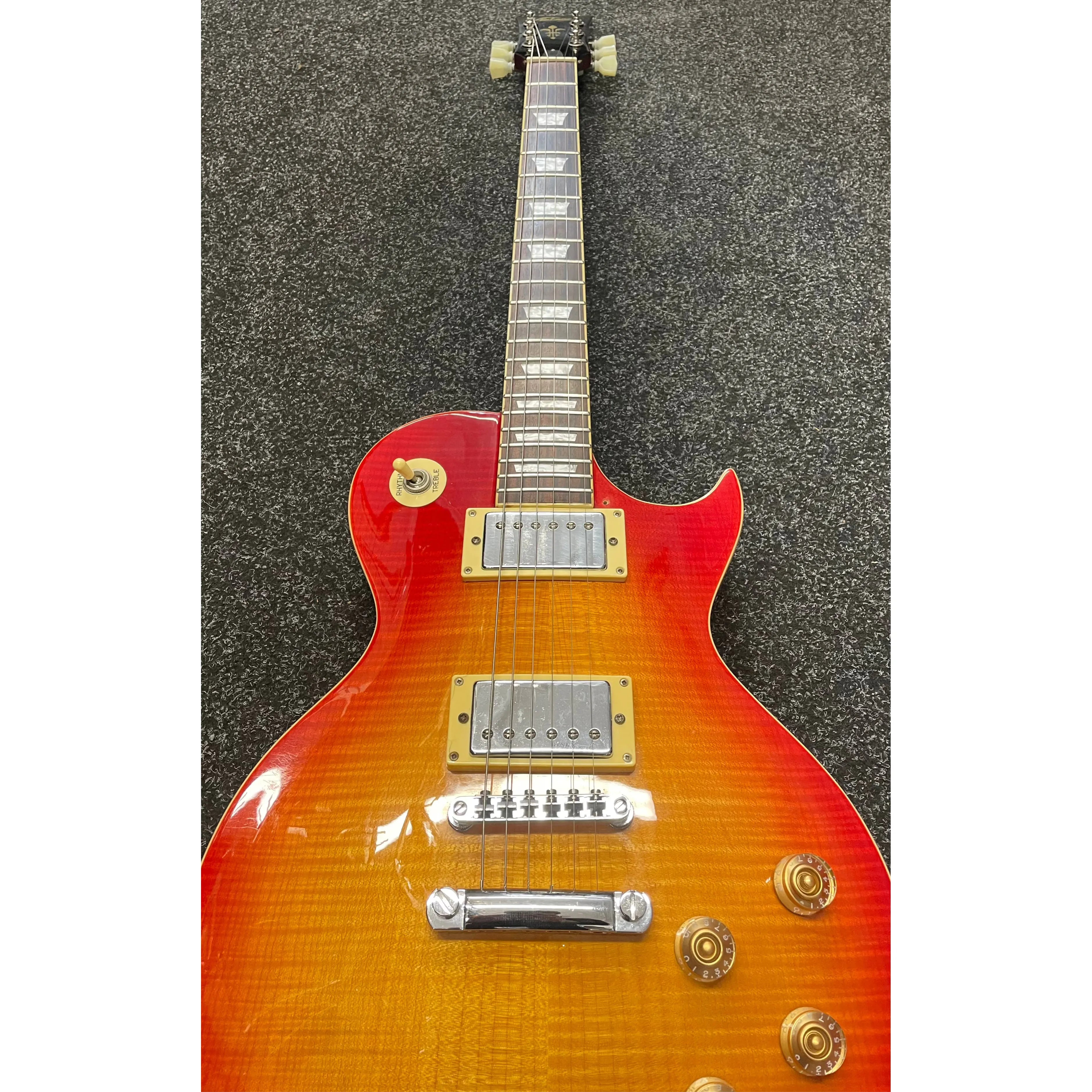 Vintage V100 "LP Style" Electric Guitar in Cherry Sunburst Pre-Owned