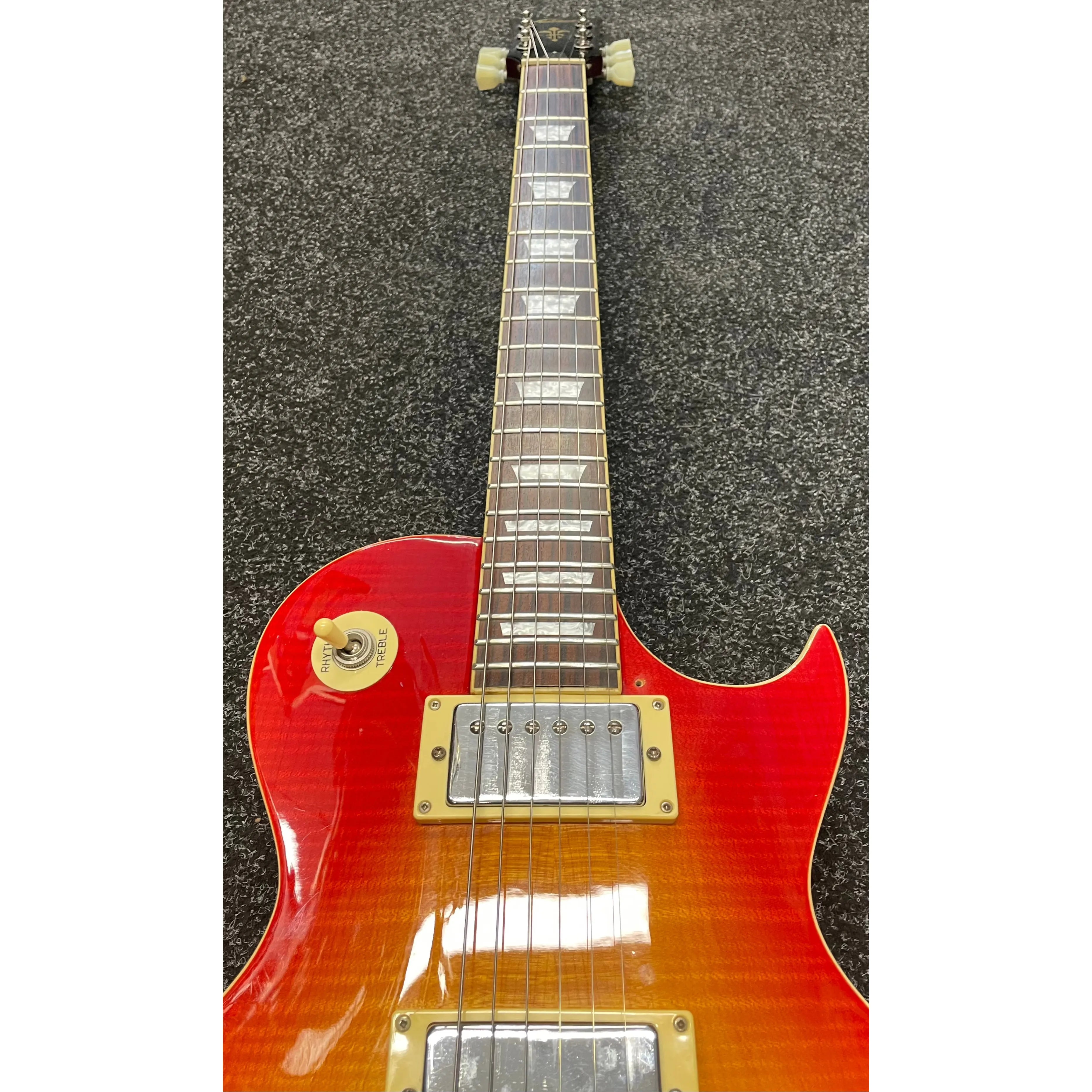 Vintage V100 "LP Style" Electric Guitar in Cherry Sunburst Pre-Owned