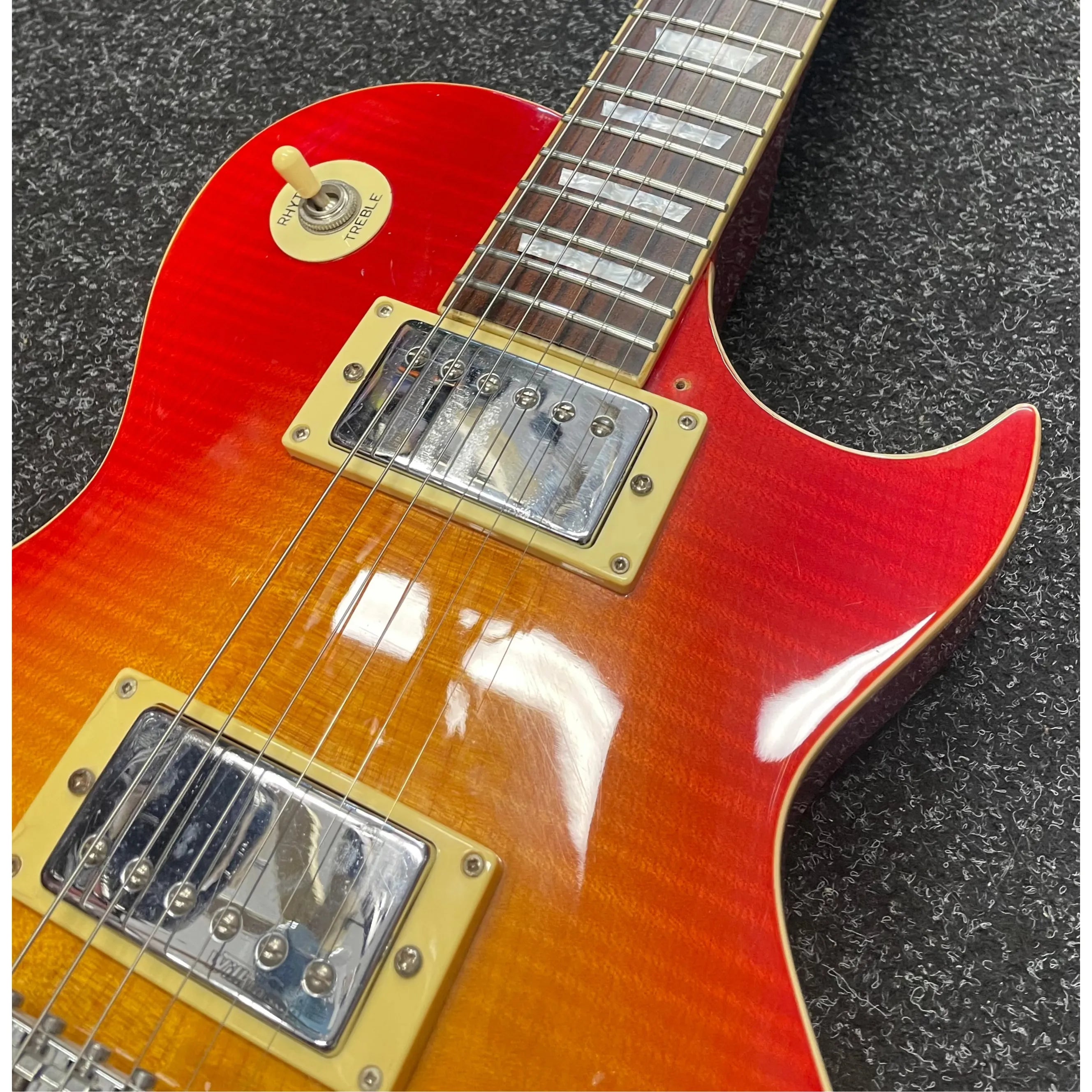 Vintage V100 "LP Style" Electric Guitar in Cherry Sunburst Pre-Owned