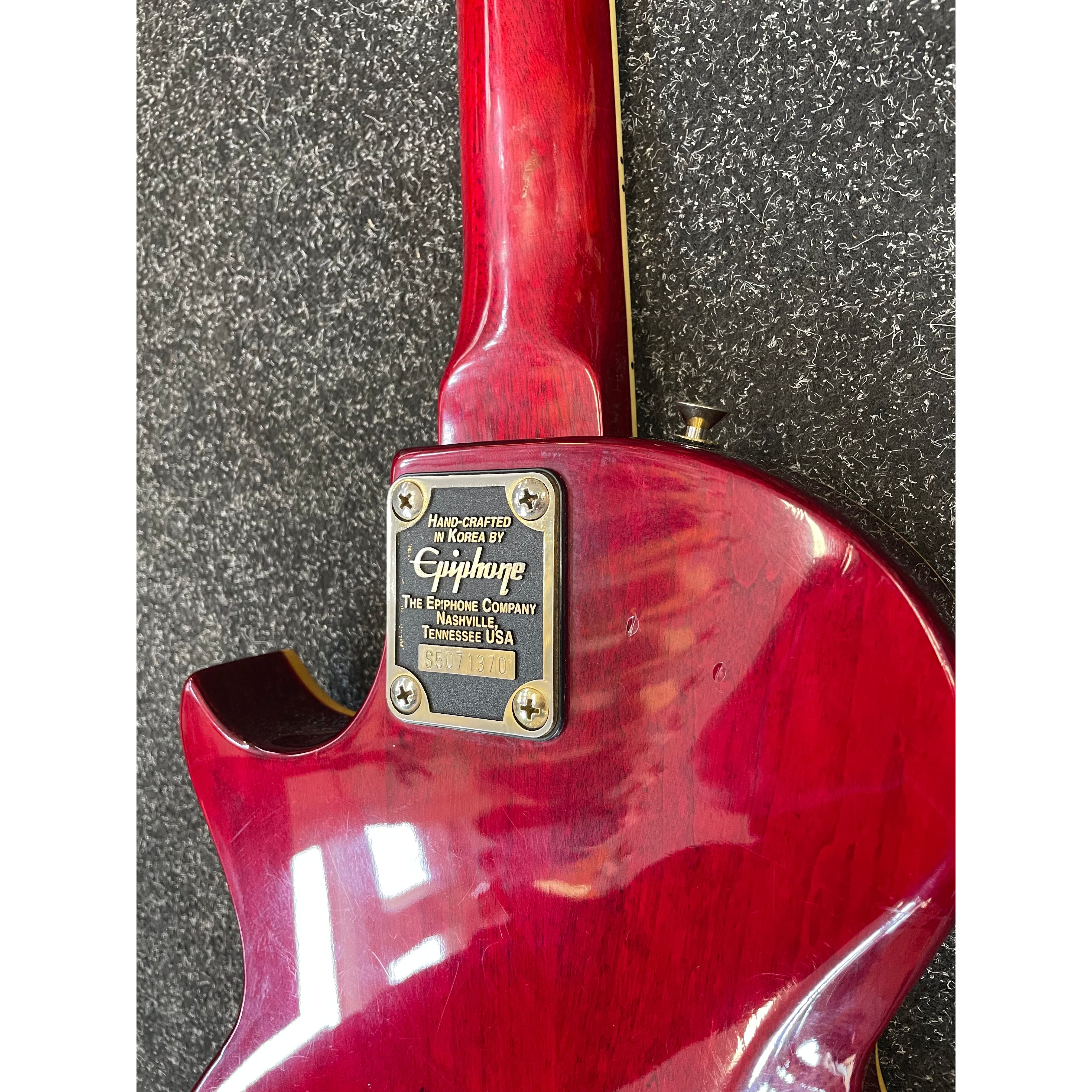 Epiphone Nighthawk Special 3 Electric Guitar in Cherry Sunburst, 1995, Samick Korea with Hardcase Pre-Owned