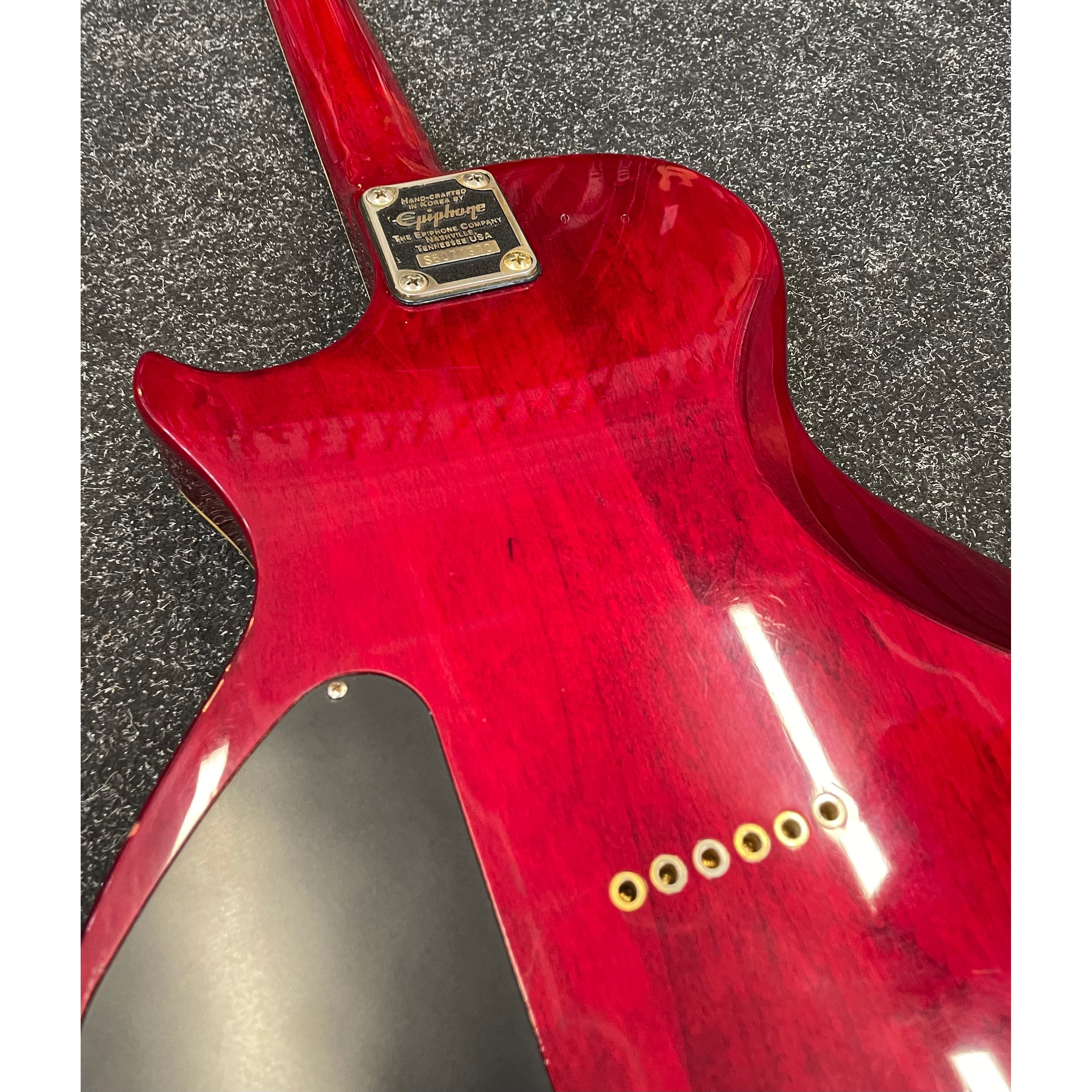 Epiphone Nighthawk Special 3 Electric Guitar in Cherry Sunburst, 1995, Samick Korea with Hardcase Pre-Owned