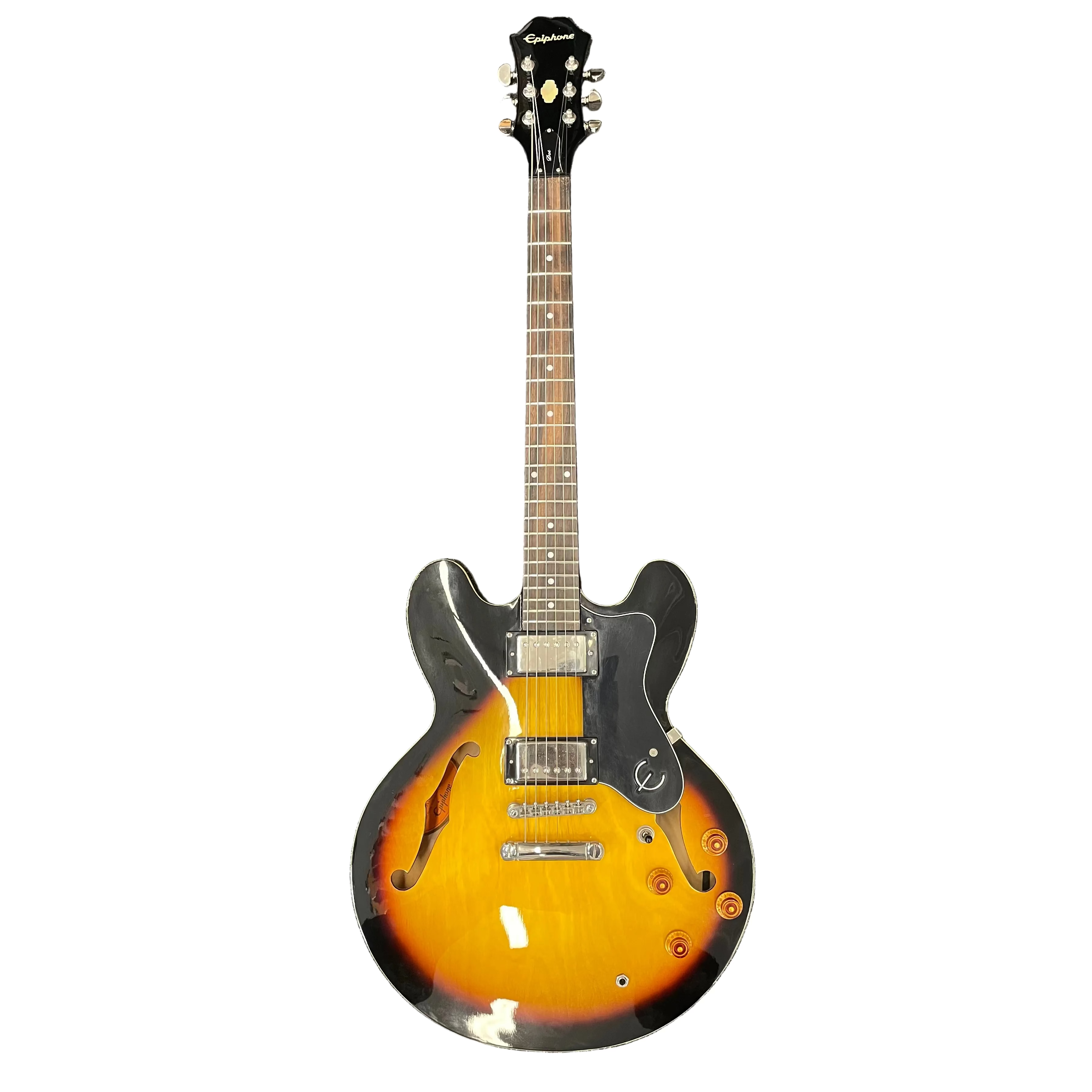 Epiphone Dot VS Hollowbody Electric Guitar ES-335 in Tobacco Sunburst Pre-Owned
