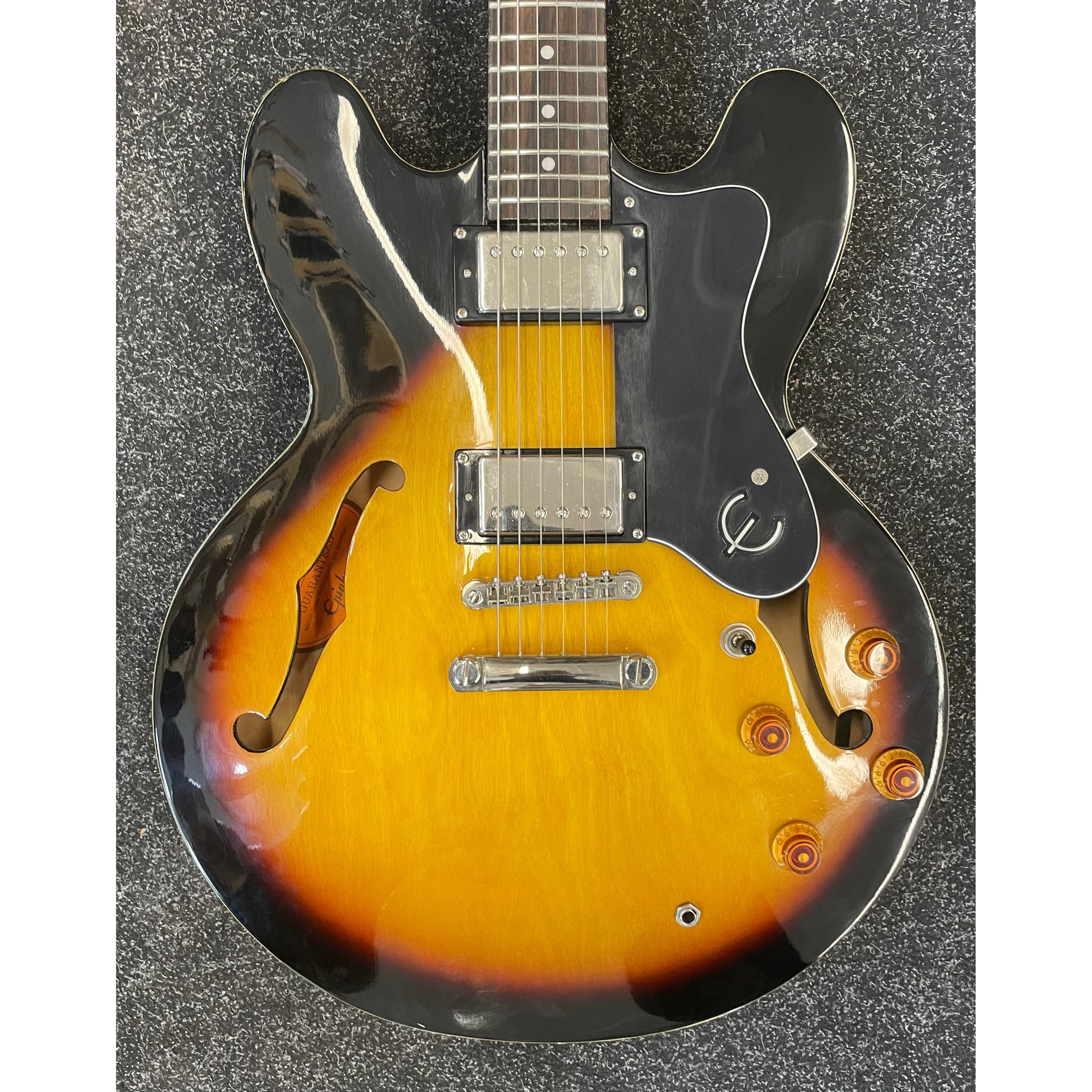 Epiphone Dot VS Hollowbody Electric Guitar ES-335 in Tobacco Sunburst Pre-Owned