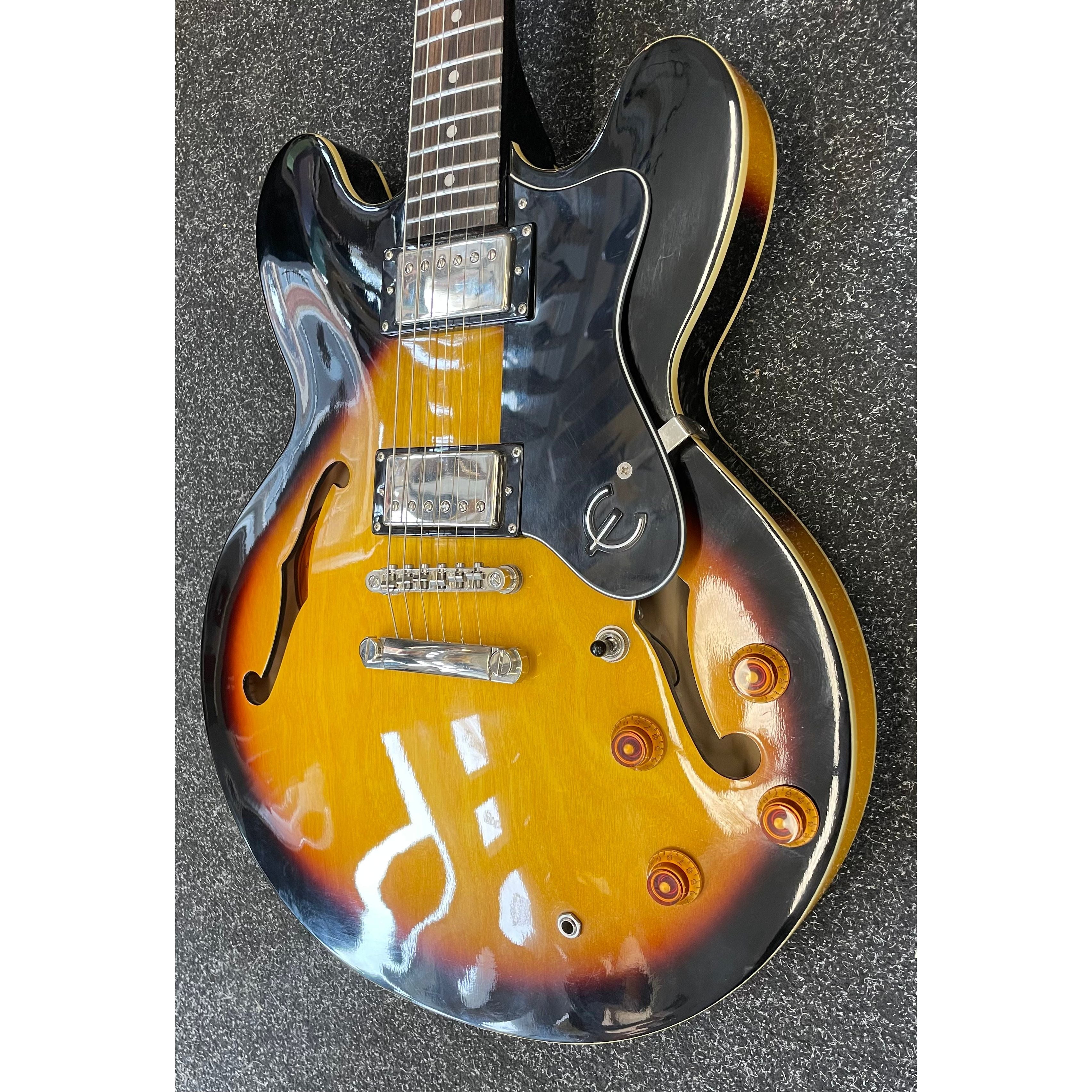 Epiphone Dot VS Hollowbody Electric Guitar ES-335 in Tobacco Sunburst Pre-Owned