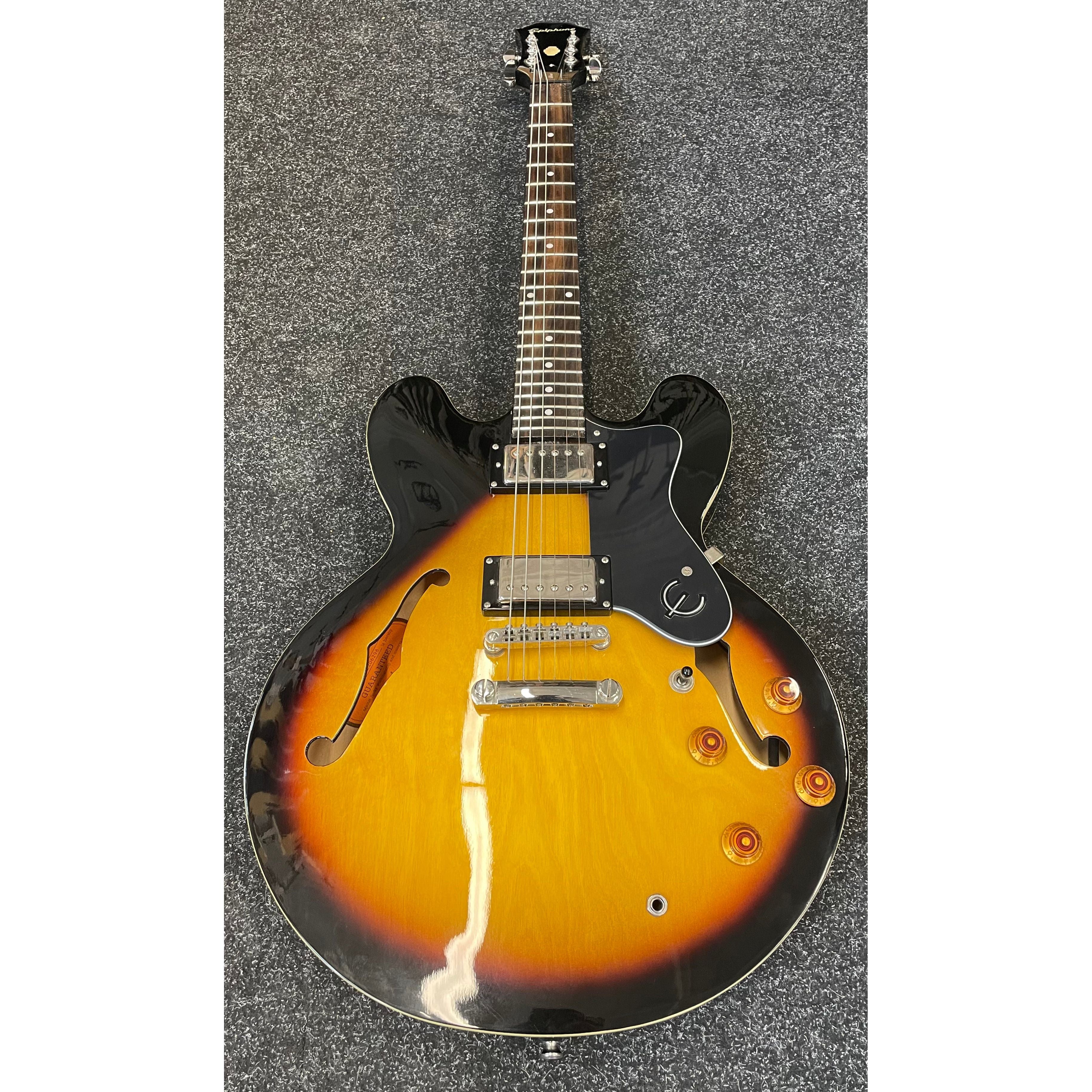 Epiphone Dot VS Hollowbody Electric Guitar ES-335 in Tobacco Sunburst Pre-Owned