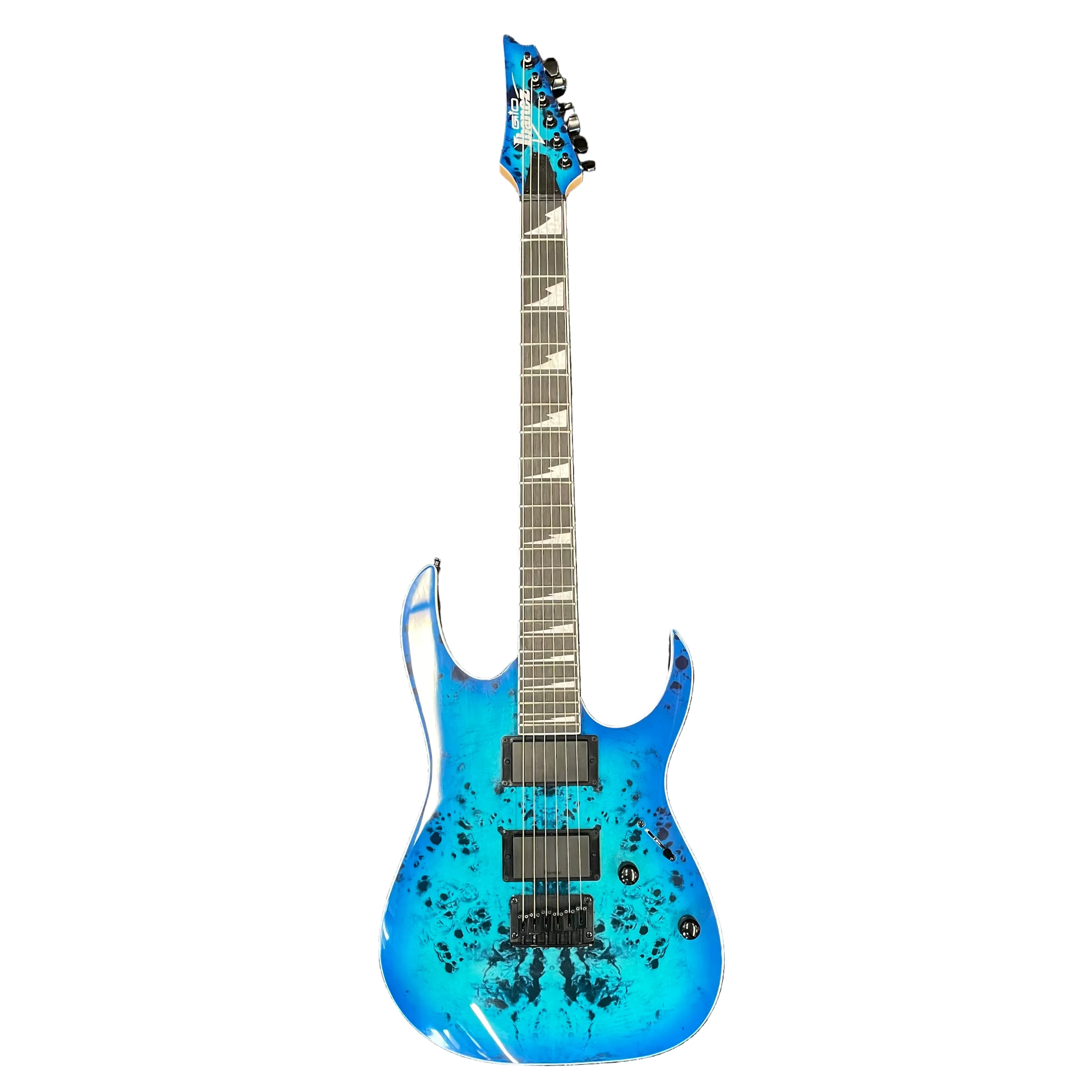 Ibanez RG Gio Series GRGR221PA-AGB Electric guitar in Aqua Burst Pre-Owned