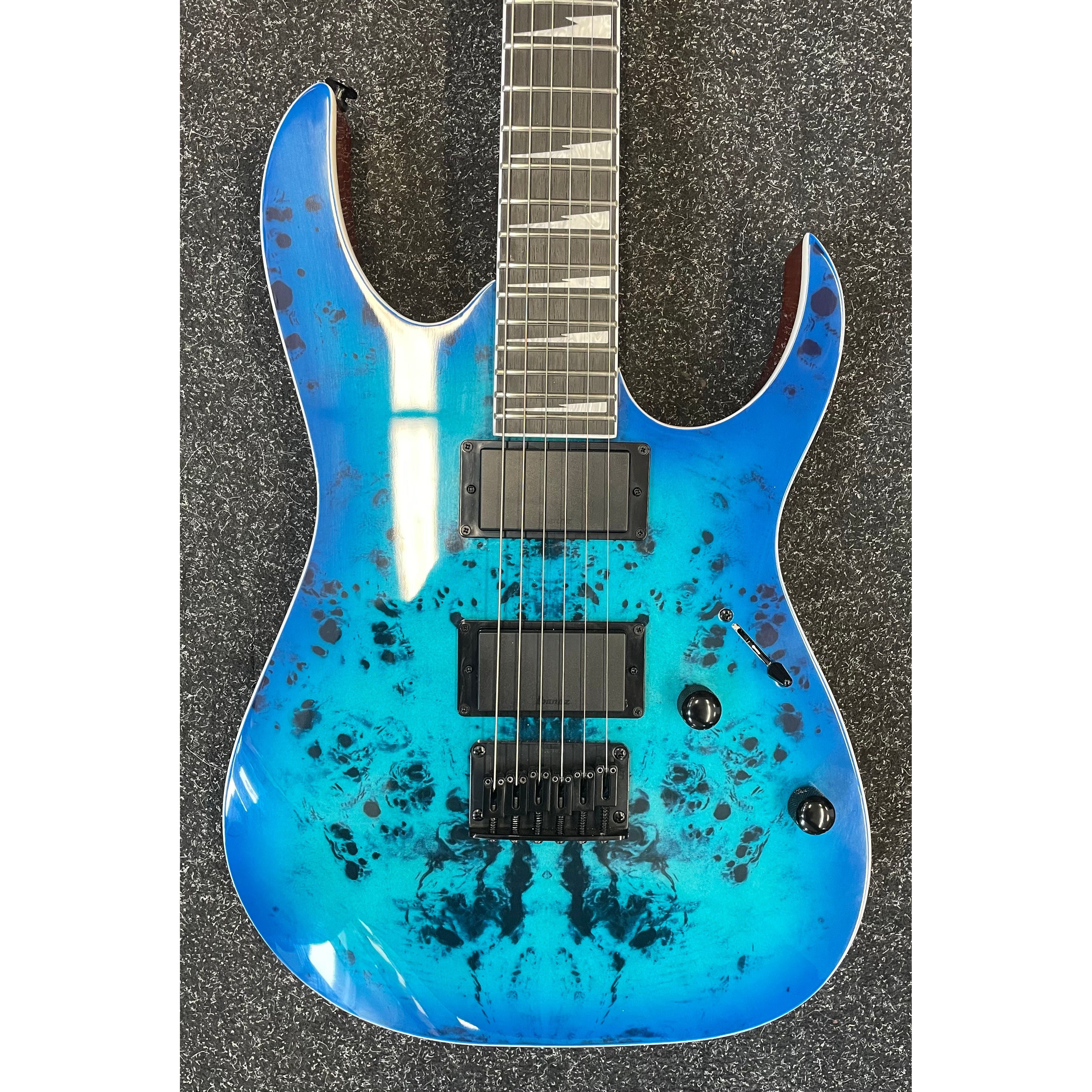 Ibanez RG Gio Series GRGR221PA-AGB Electric guitar in Aqua Burst Pre-Owned