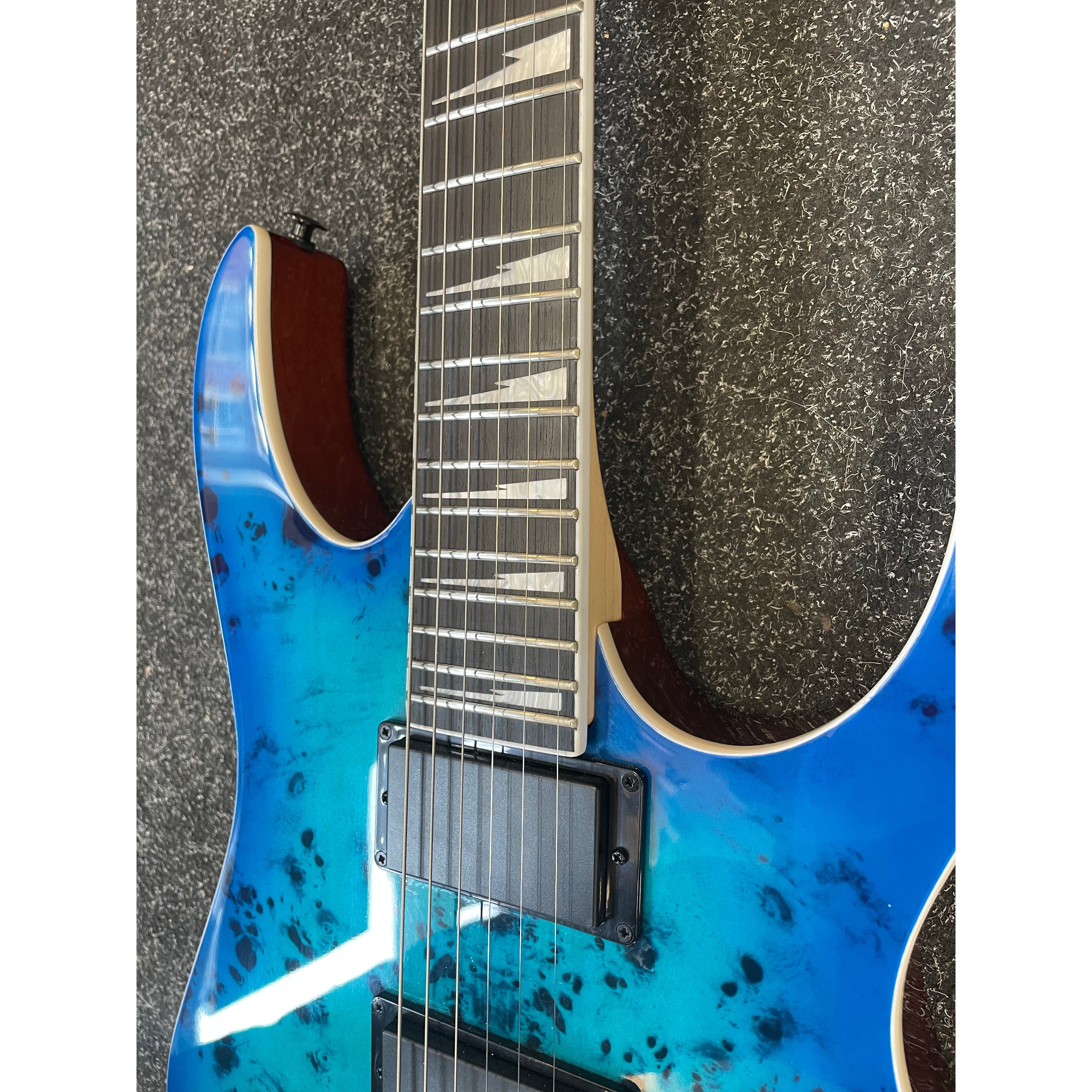 Ibanez RG Gio Series GRGR221PA-AGB Electric guitar in Aqua Burst Pre-Owned