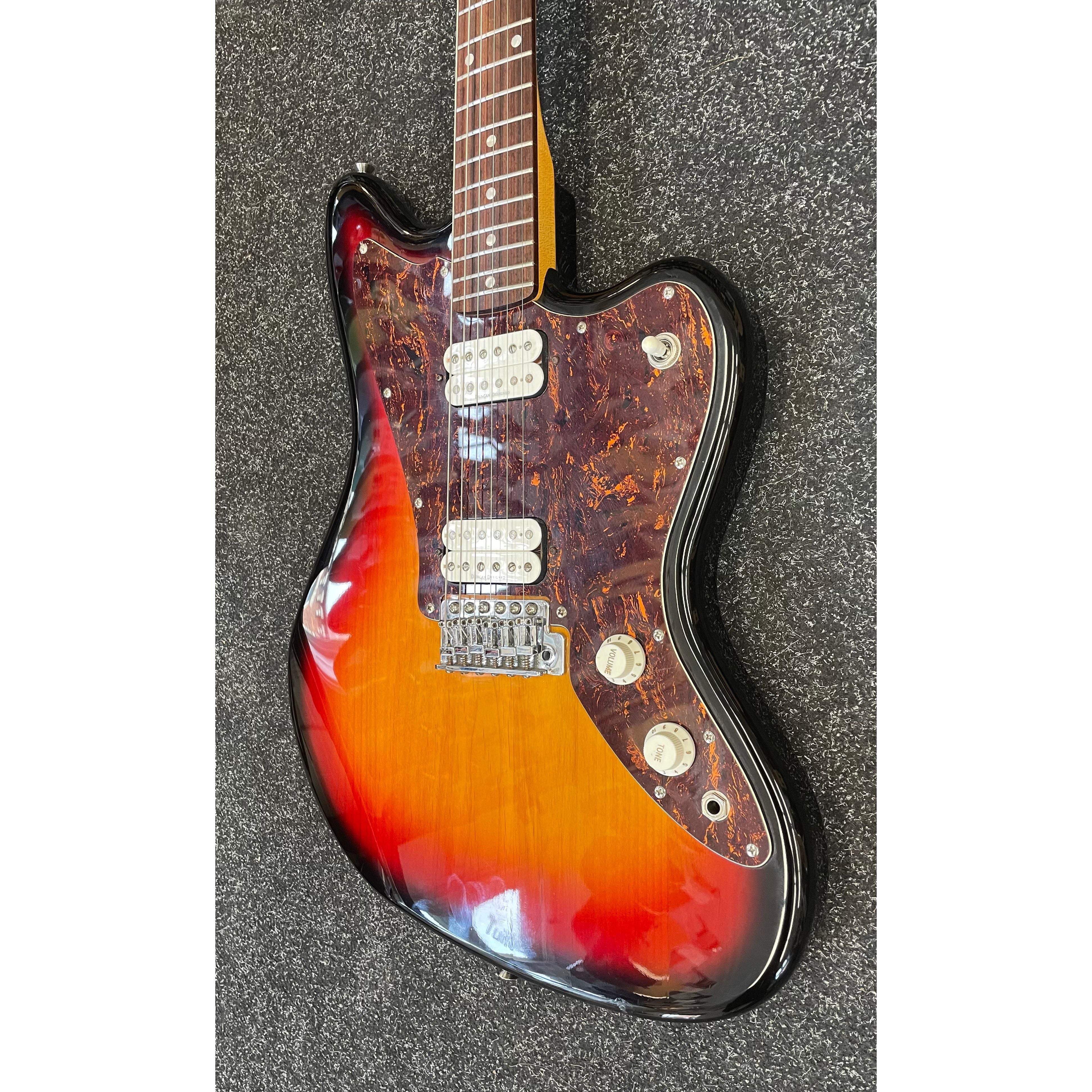 Squier by Fender Standard Series Jagmaster Hybrid Electric Guitar in Three Tone Sunburst Pre-Owned