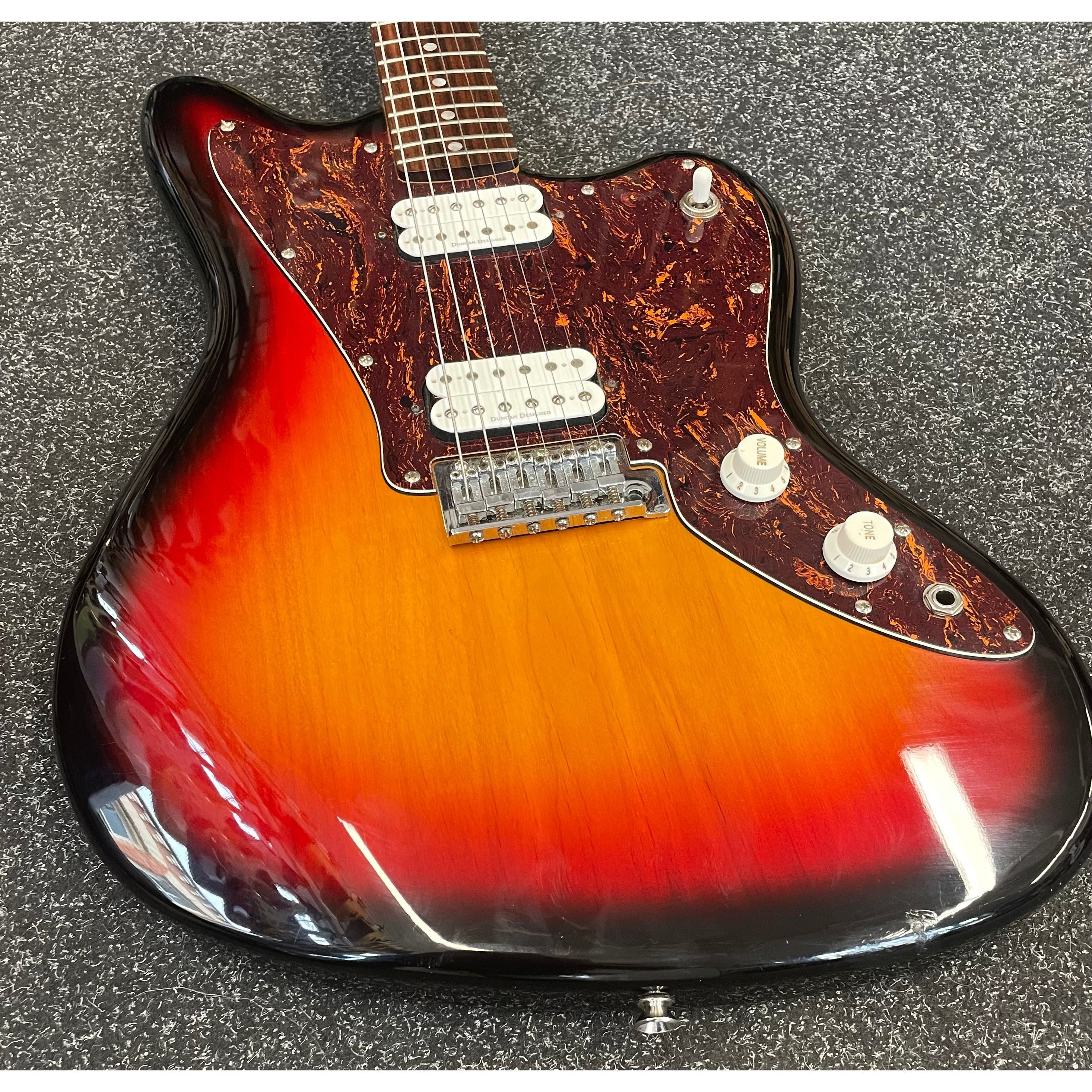 Squier by Fender Standard Series Jagmaster Hybrid Electric Guitar in Three Tone Sunburst Pre-Owned