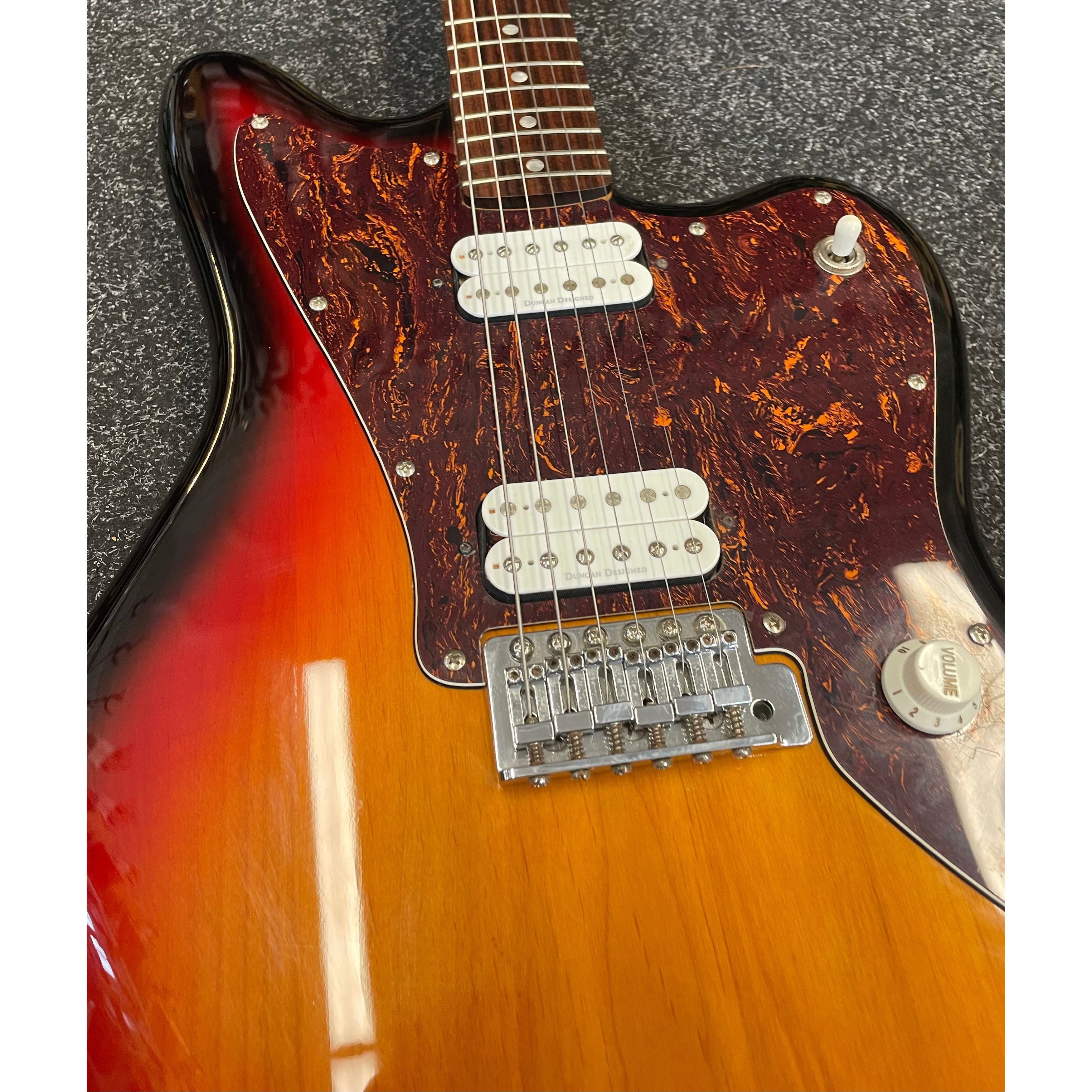 Squier by Fender Standard Series Jagmaster Hybrid Electric Guitar in Three Tone Sunburst Pre-Owned