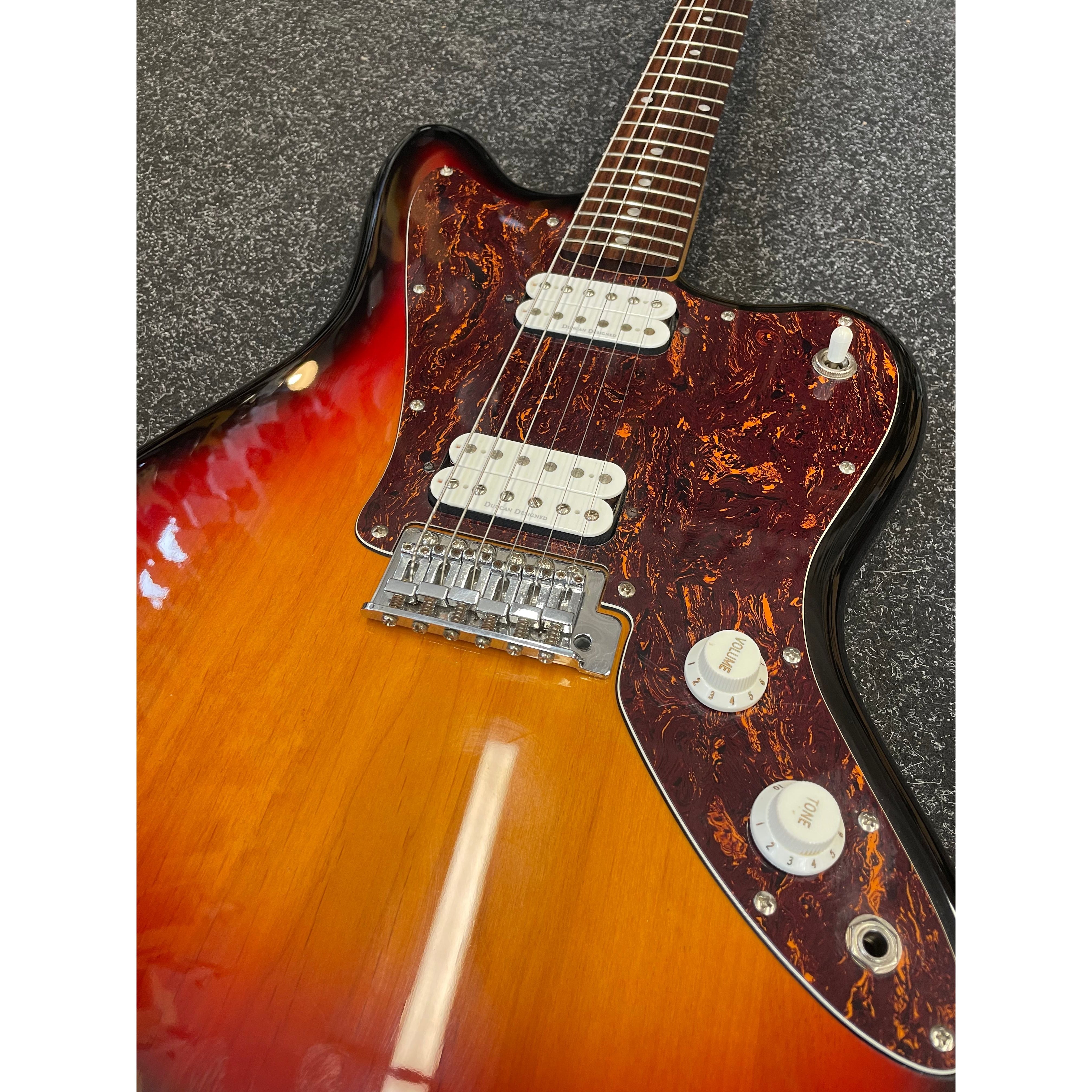 Squier by Fender Standard Series Jagmaster Hybrid Electric Guitar in Three Tone Sunburst Pre-Owned