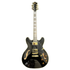 Gould Union Hollowbody ES-335 Style Electric Guitar in Gloss Black Pre-Owned