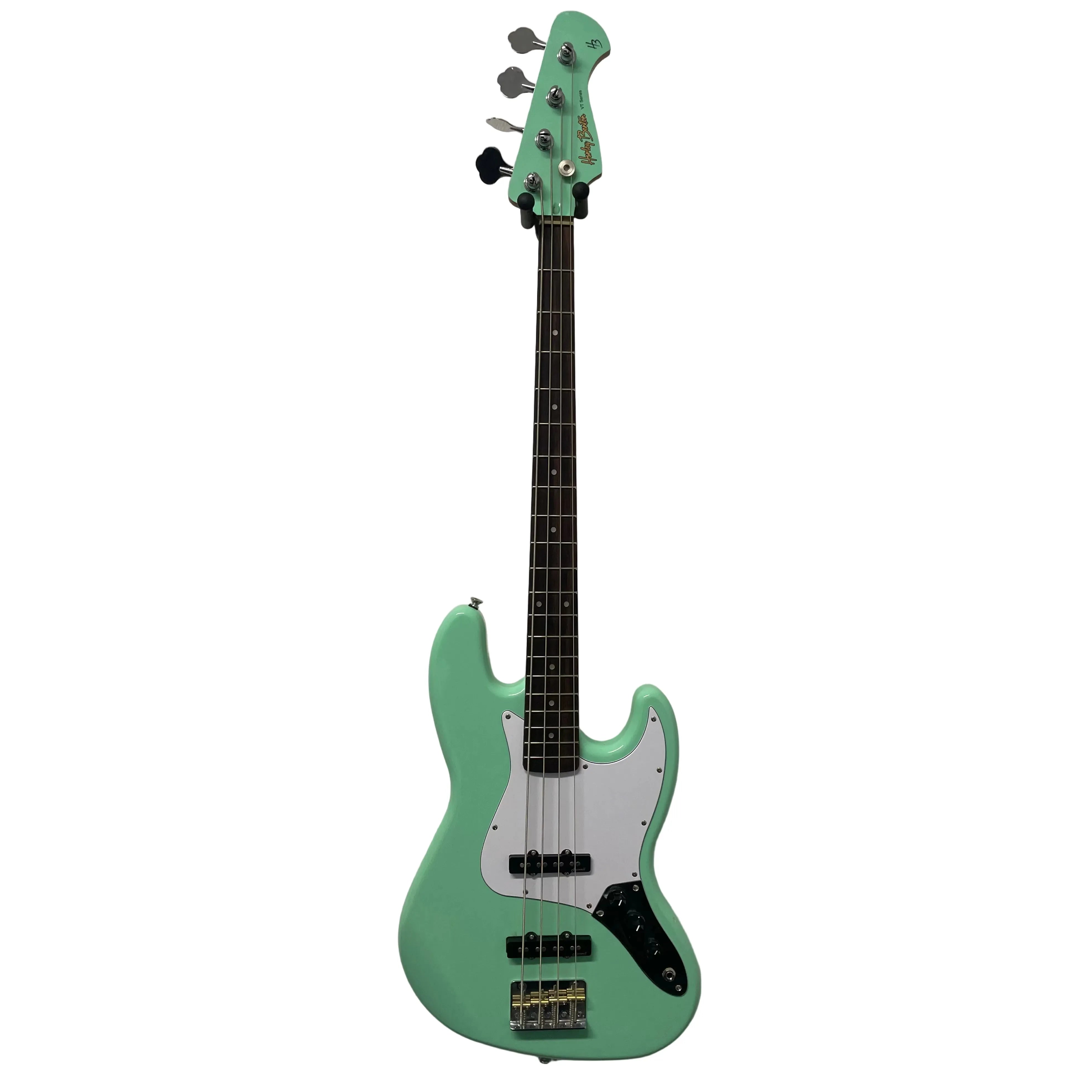 Harley Benton VT Series Bass Guitar in Gloss Green Finish Pre-Owned