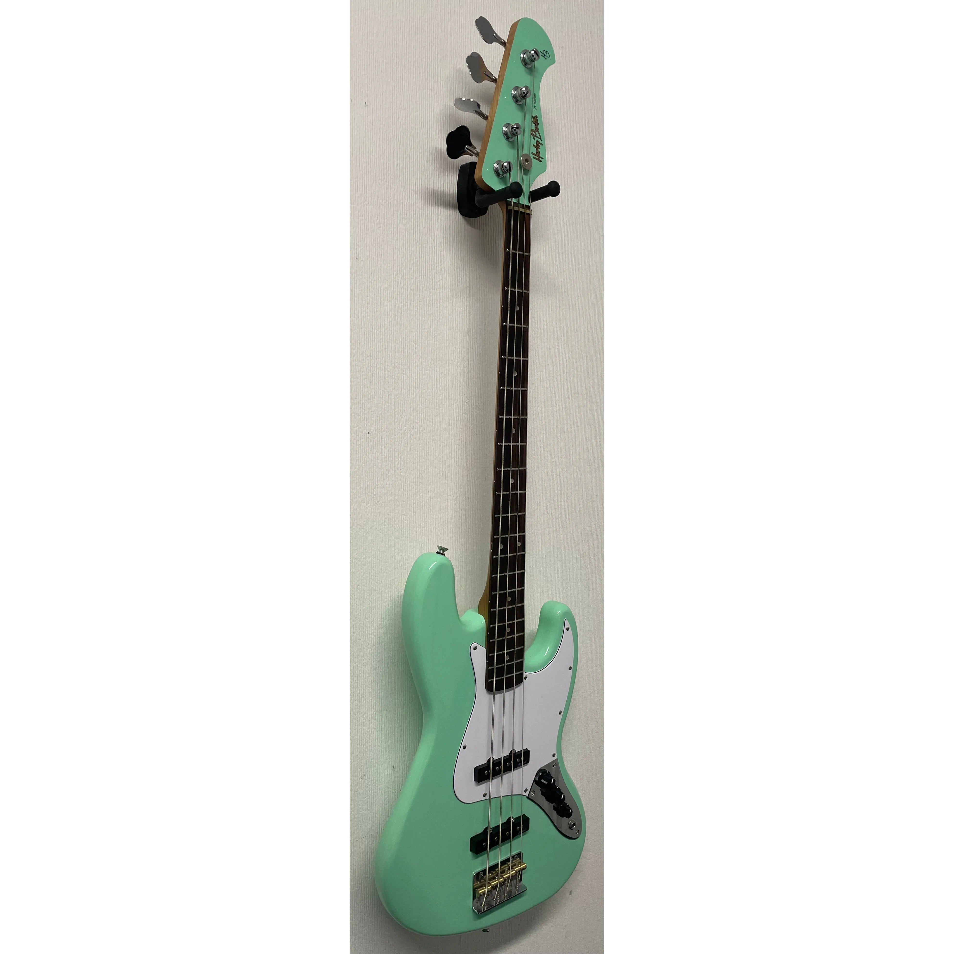 Harley Benton VT Series Bass Guitar in Gloss Green Finish Pre-Owned
