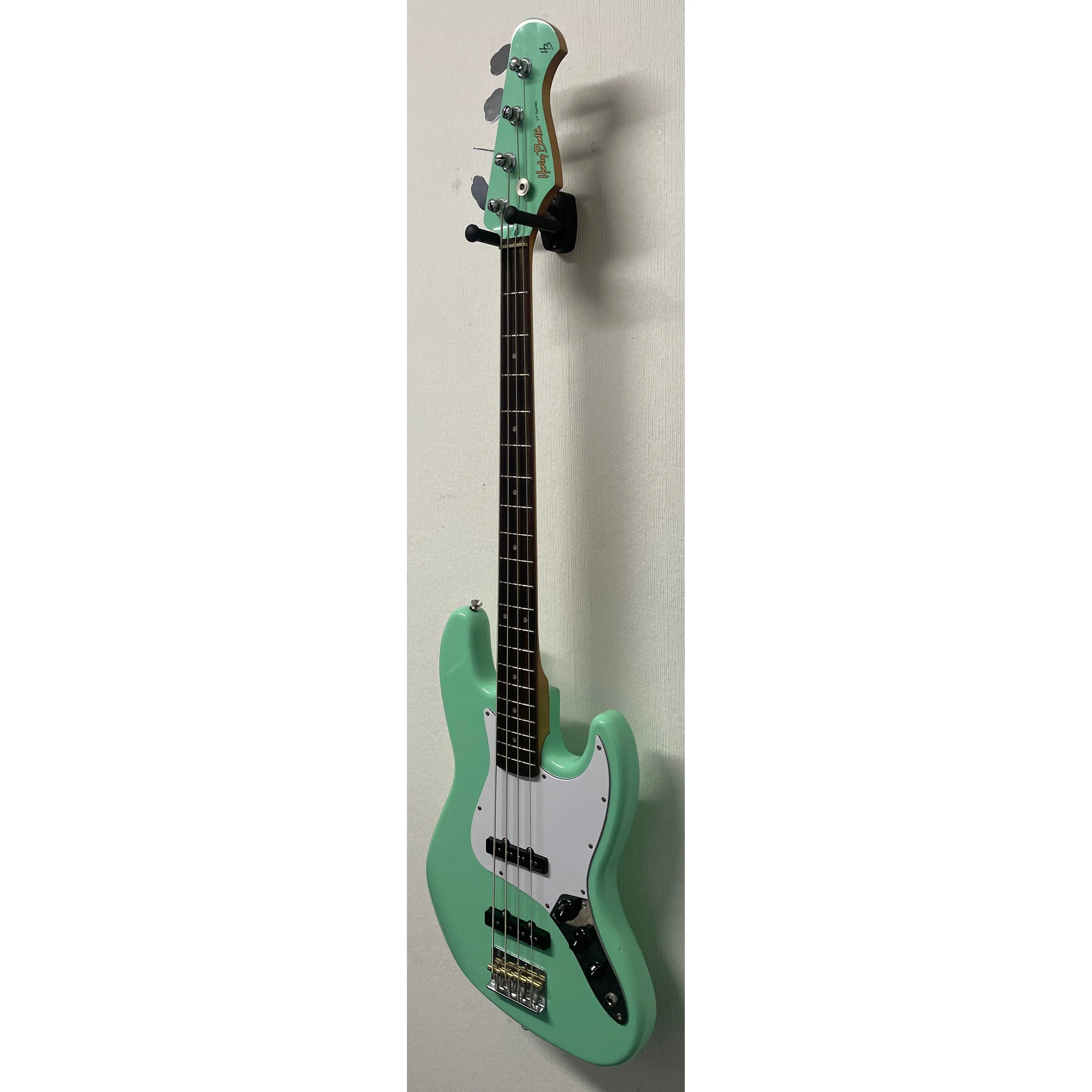 Harley Benton VT Series Bass Guitar in Gloss Green Finish Pre-Owned