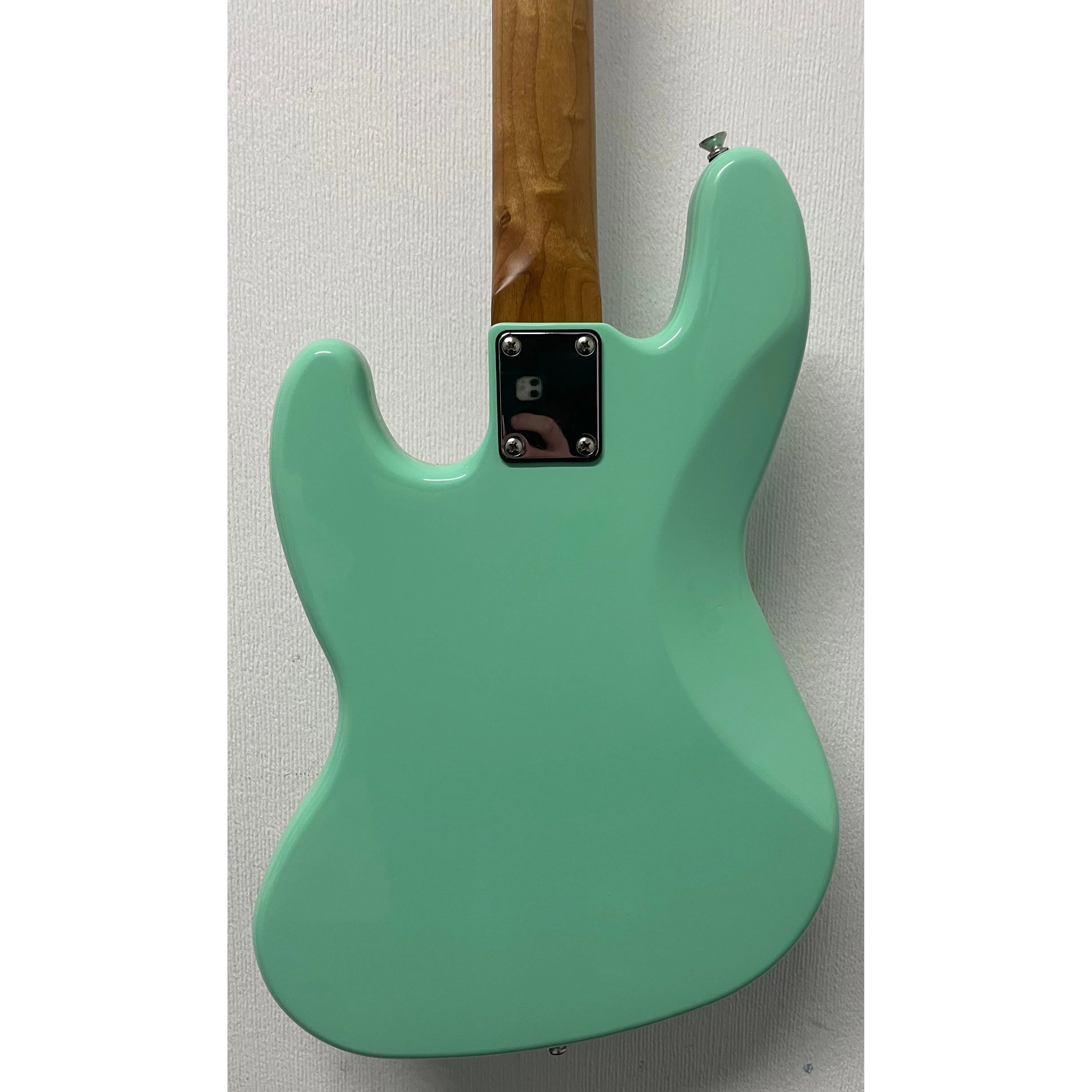 Harley Benton VT Series Bass Guitar in Gloss Green Finish Pre-Owned