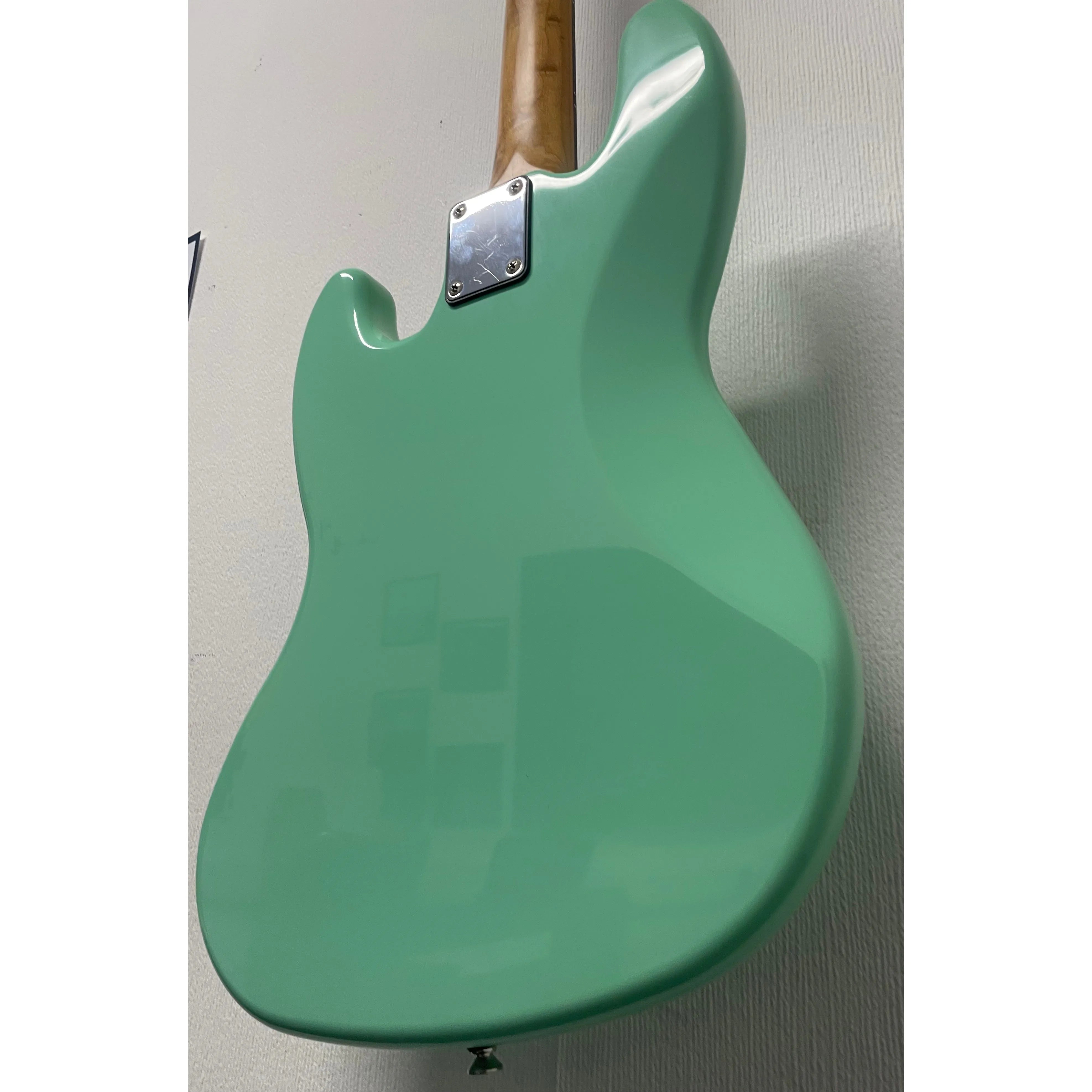 Harley Benton VT Series Bass Guitar in Gloss Green Finish Pre-Owned