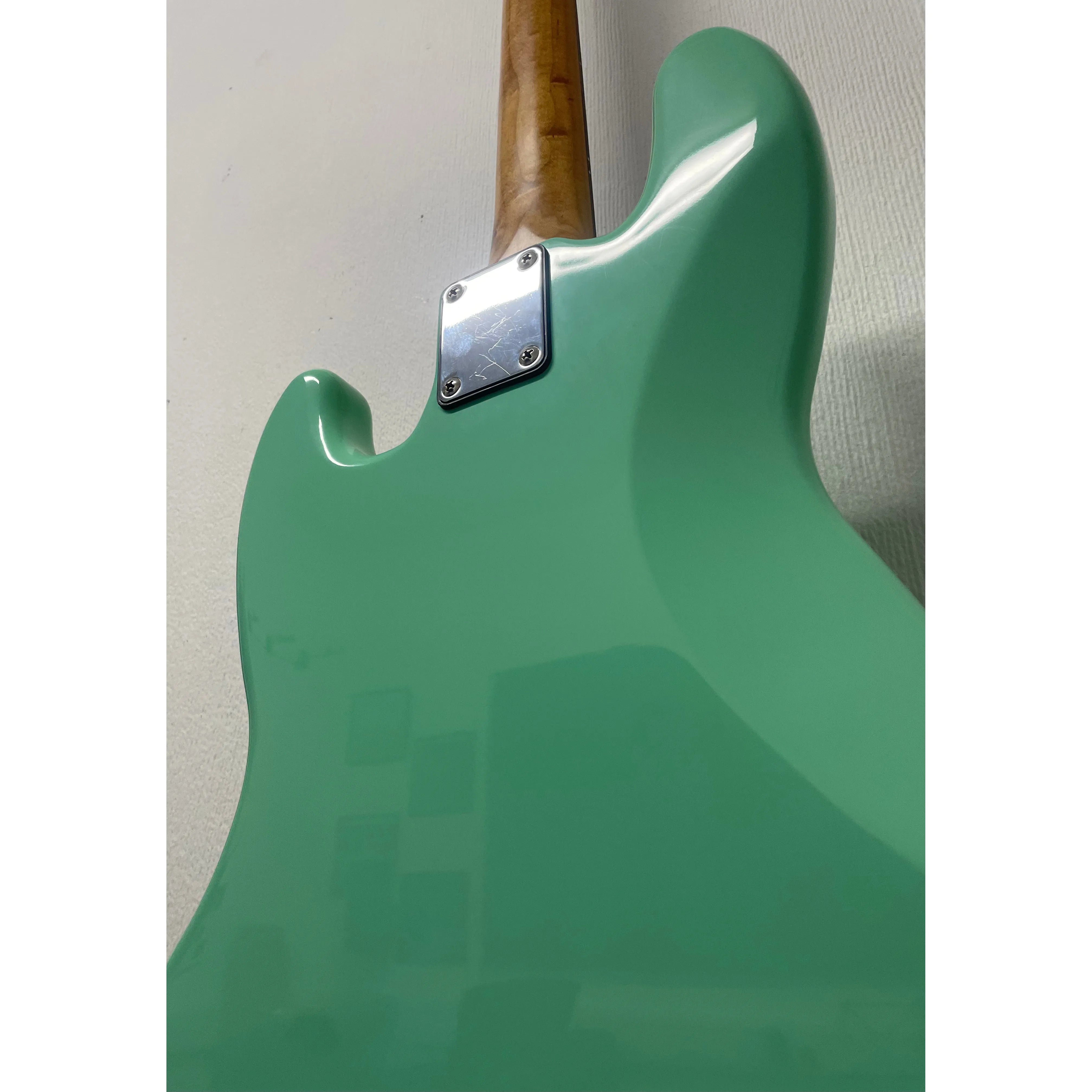 Harley Benton VT Series Bass Guitar in Gloss Green Finish Pre-Owned