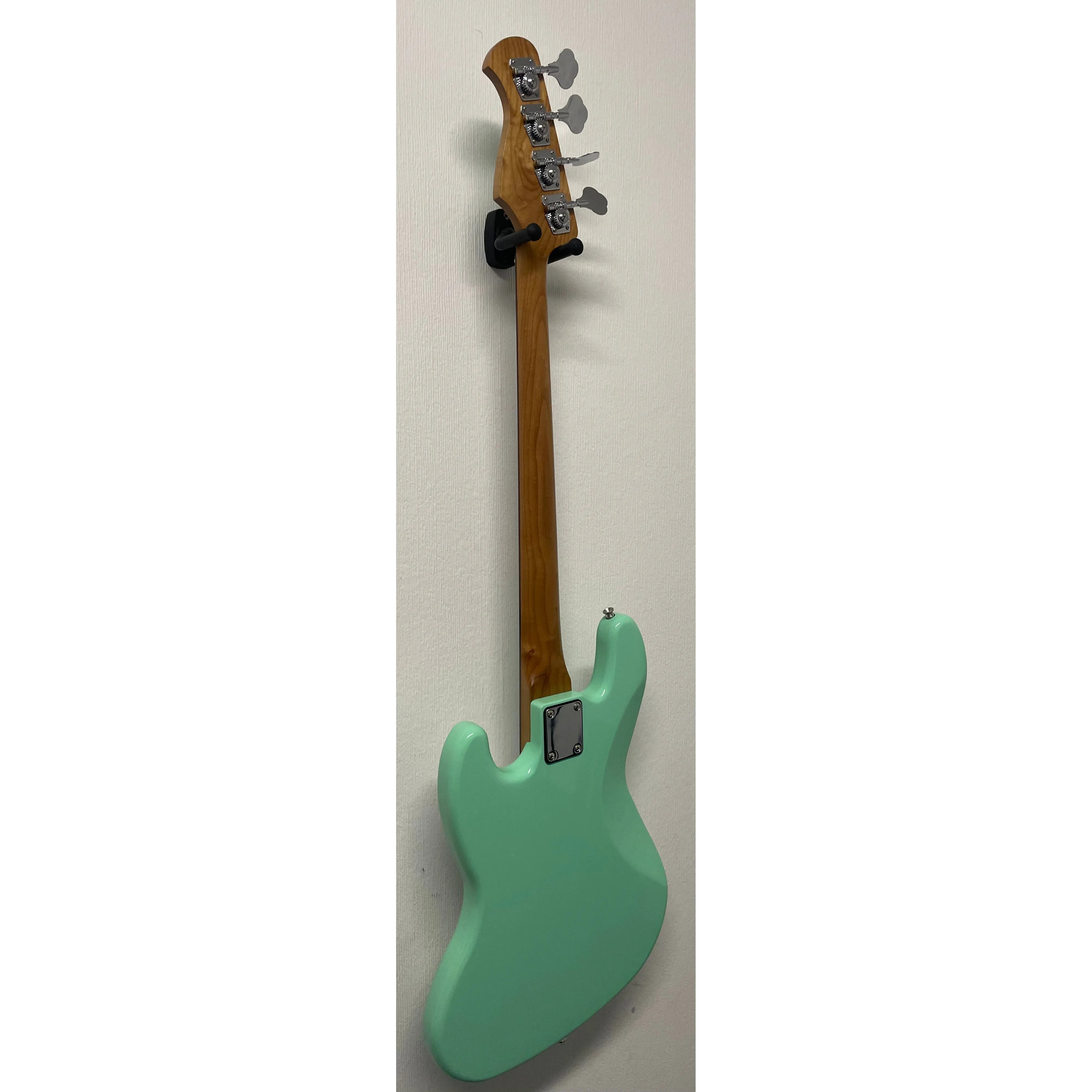 Harley Benton VT Series Bass Guitar in Gloss Green Finish Pre-Owned