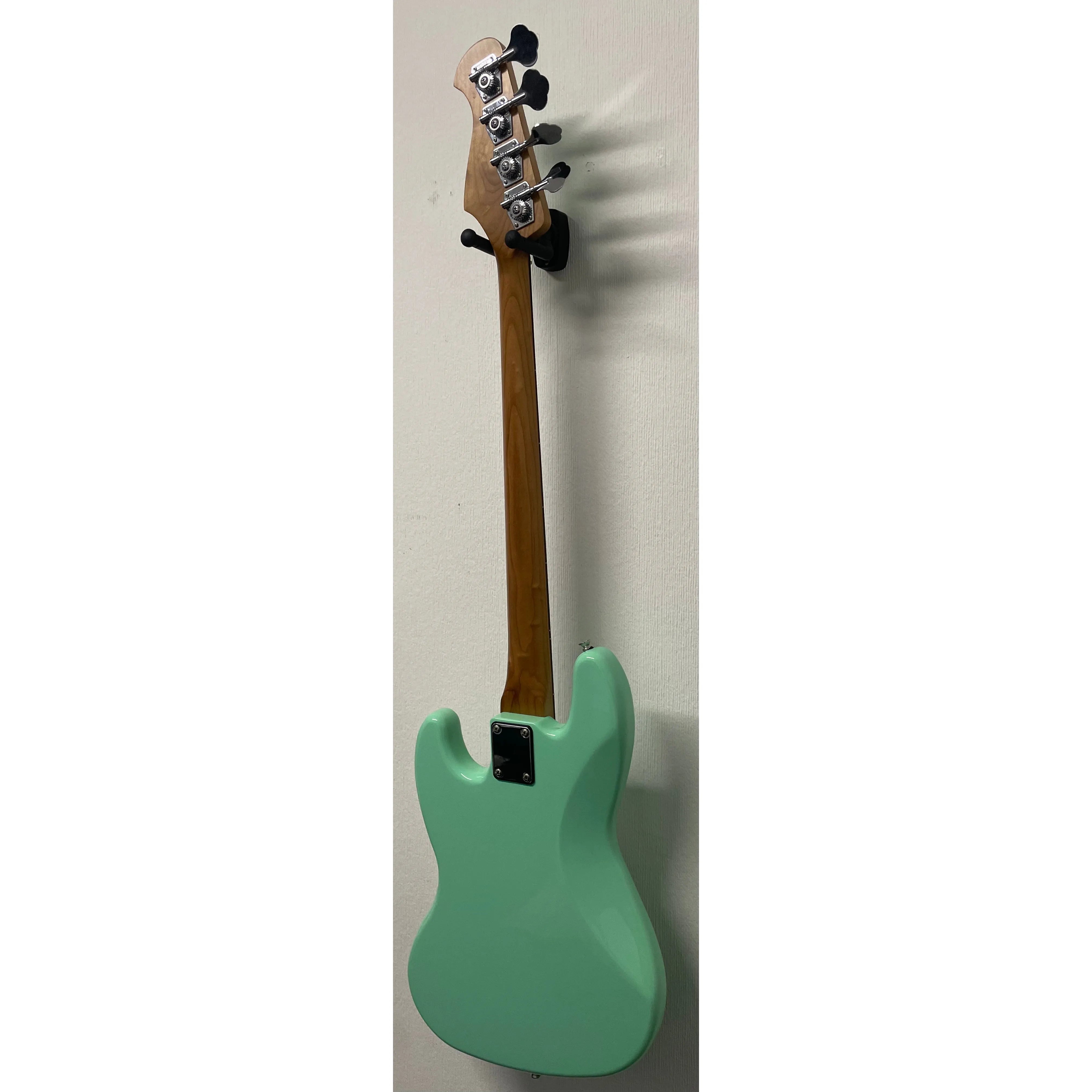 Harley Benton VT Series Bass Guitar in Gloss Green Finish Pre-Owned