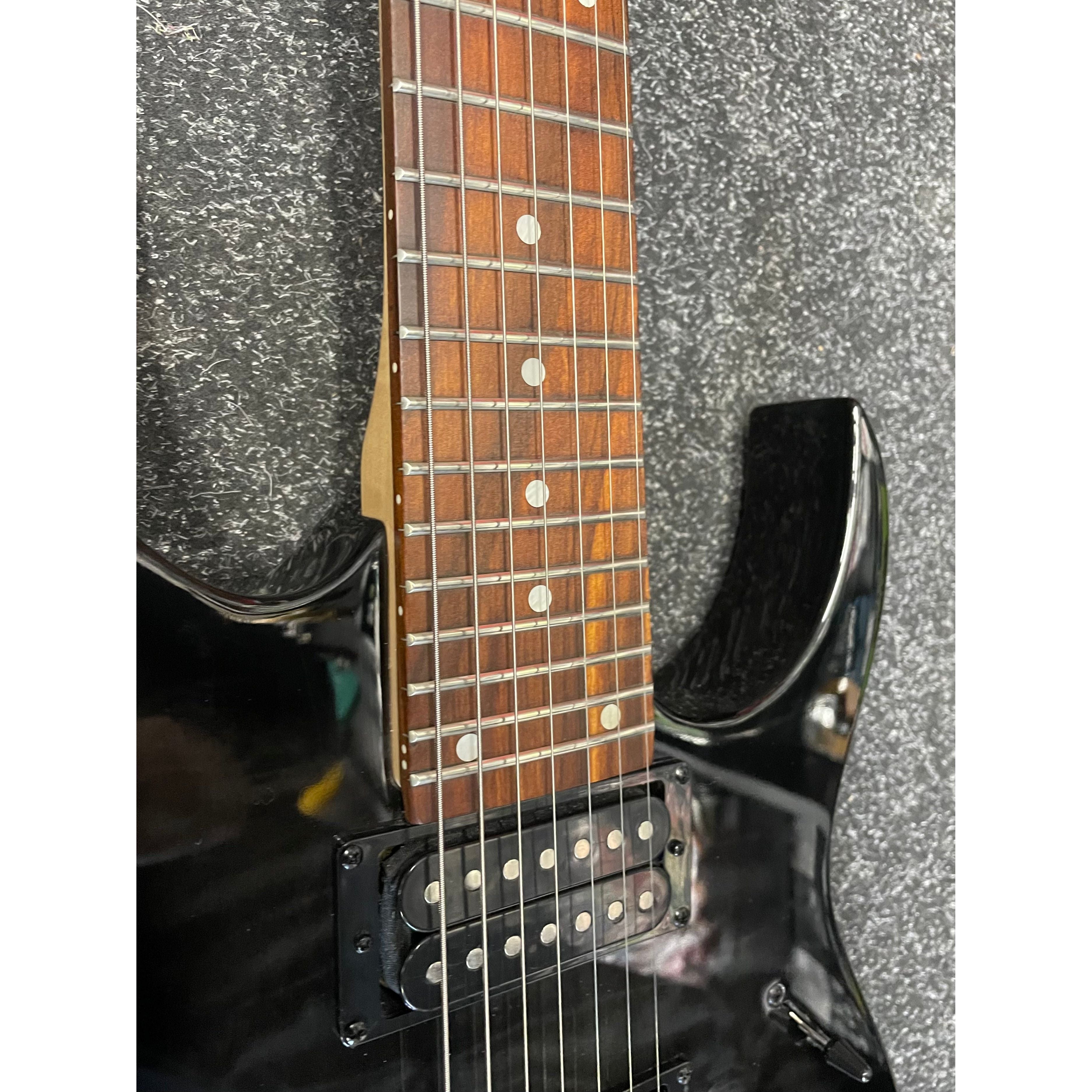 Ibanez GRG7221QA GIO 7 String Electric Guitar HH in Transparent Black Sunburst Pre-Owned