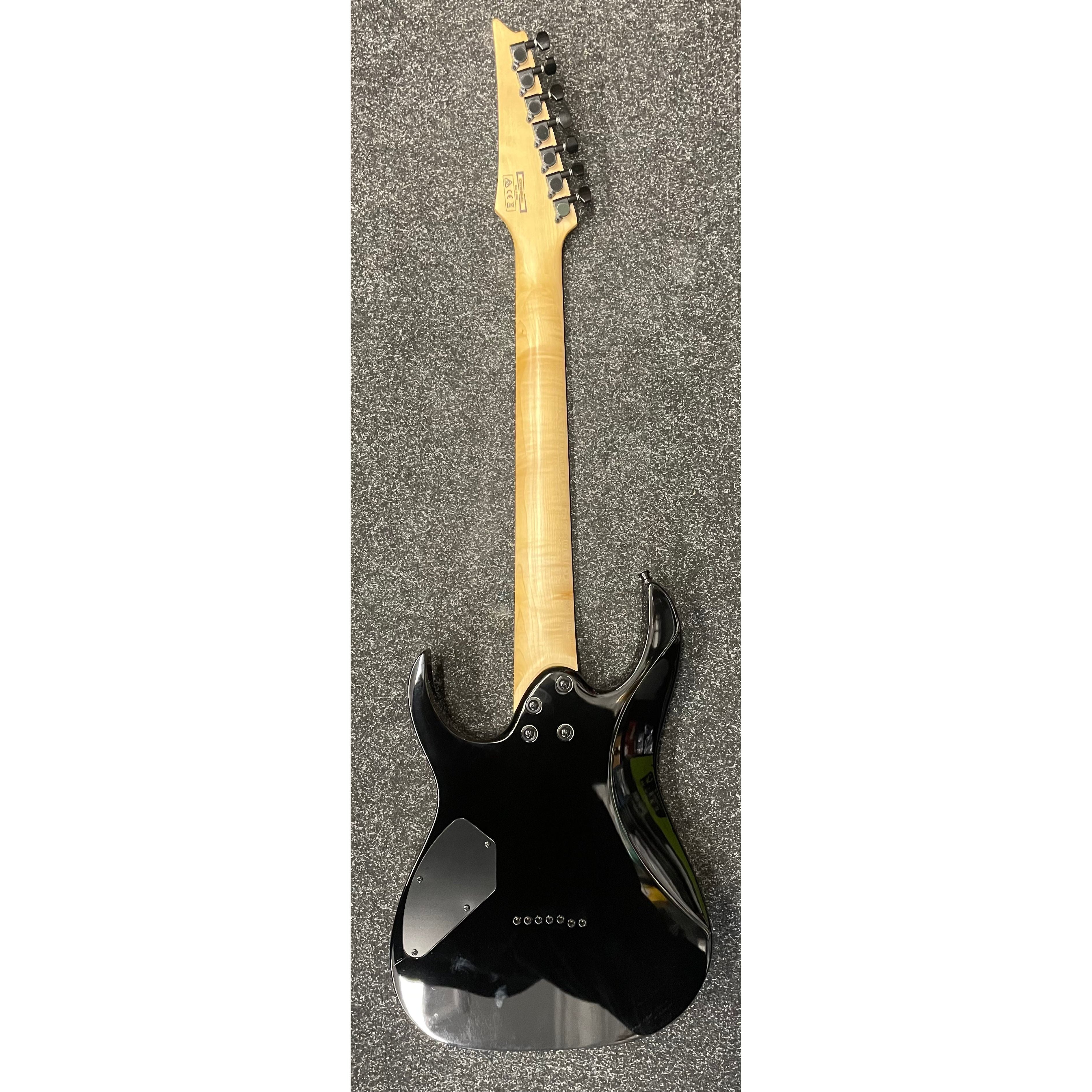 Ibanez GRG7221QA GIO 7 String Electric Guitar HH in Transparent Black Sunburst Pre-Owned
