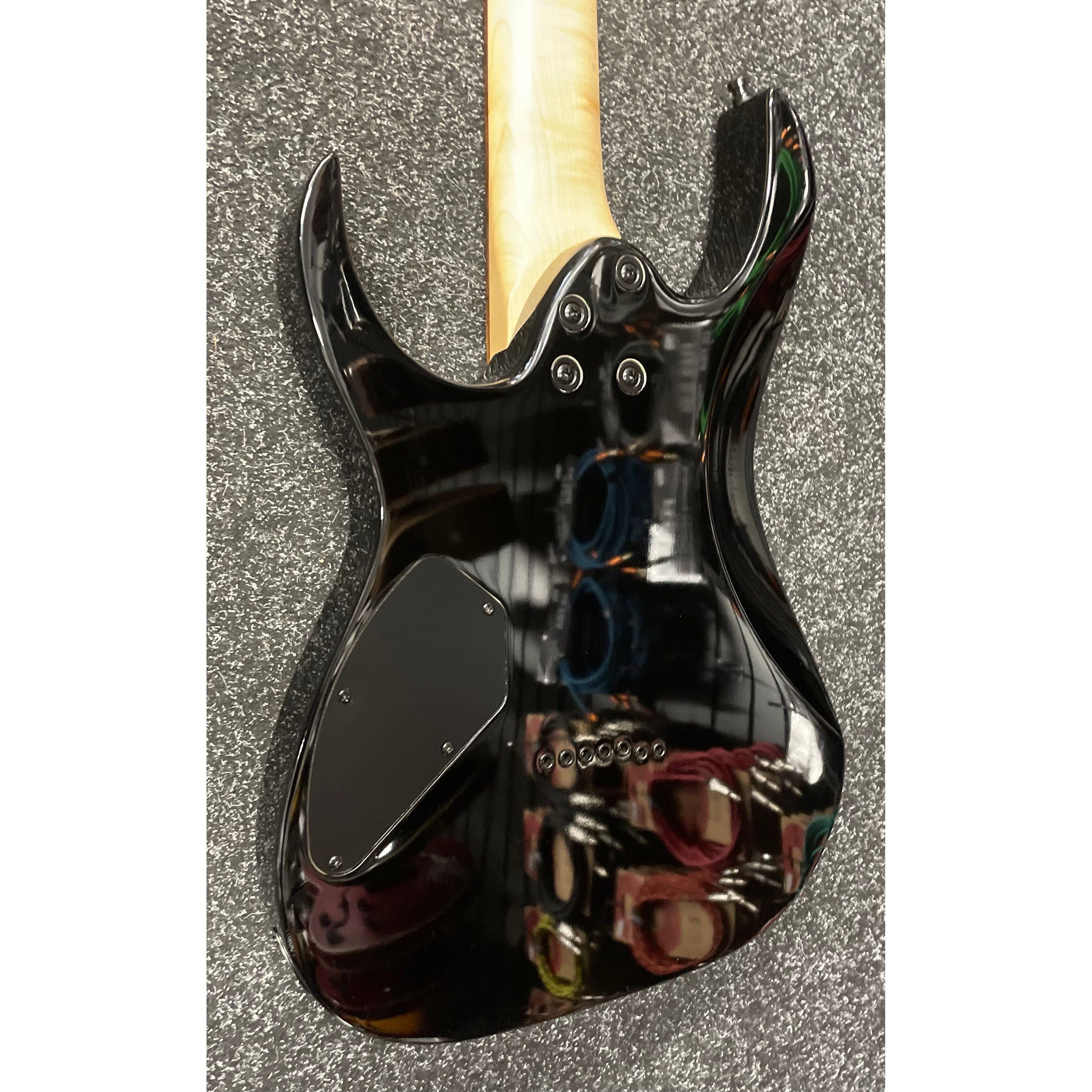 Ibanez GRG7221QA GIO 7 String Electric Guitar HH in Transparent Black Sunburst Pre-Owned