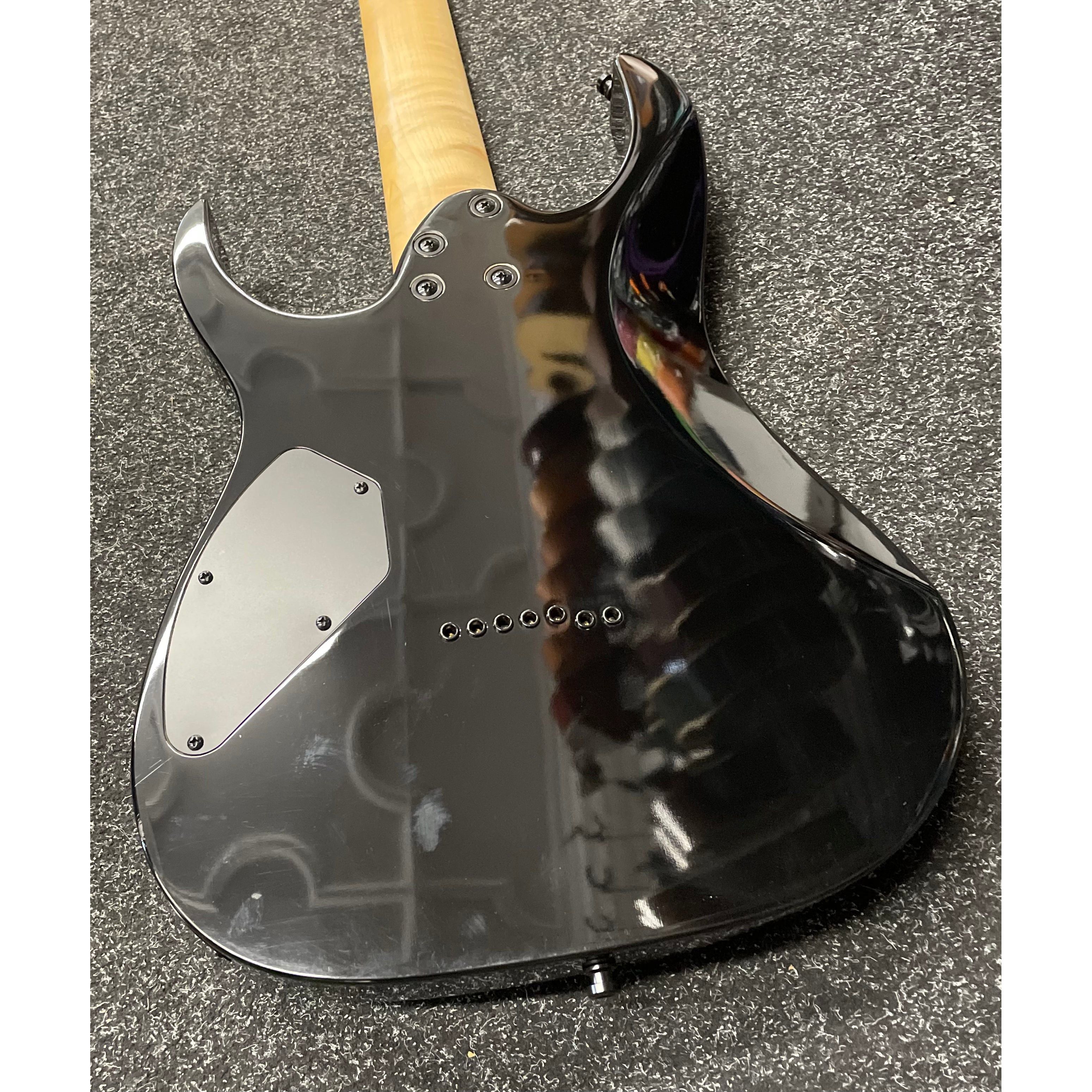 Ibanez GRG7221QA GIO 7 String Electric Guitar HH in Transparent Black Sunburst Pre-Owned