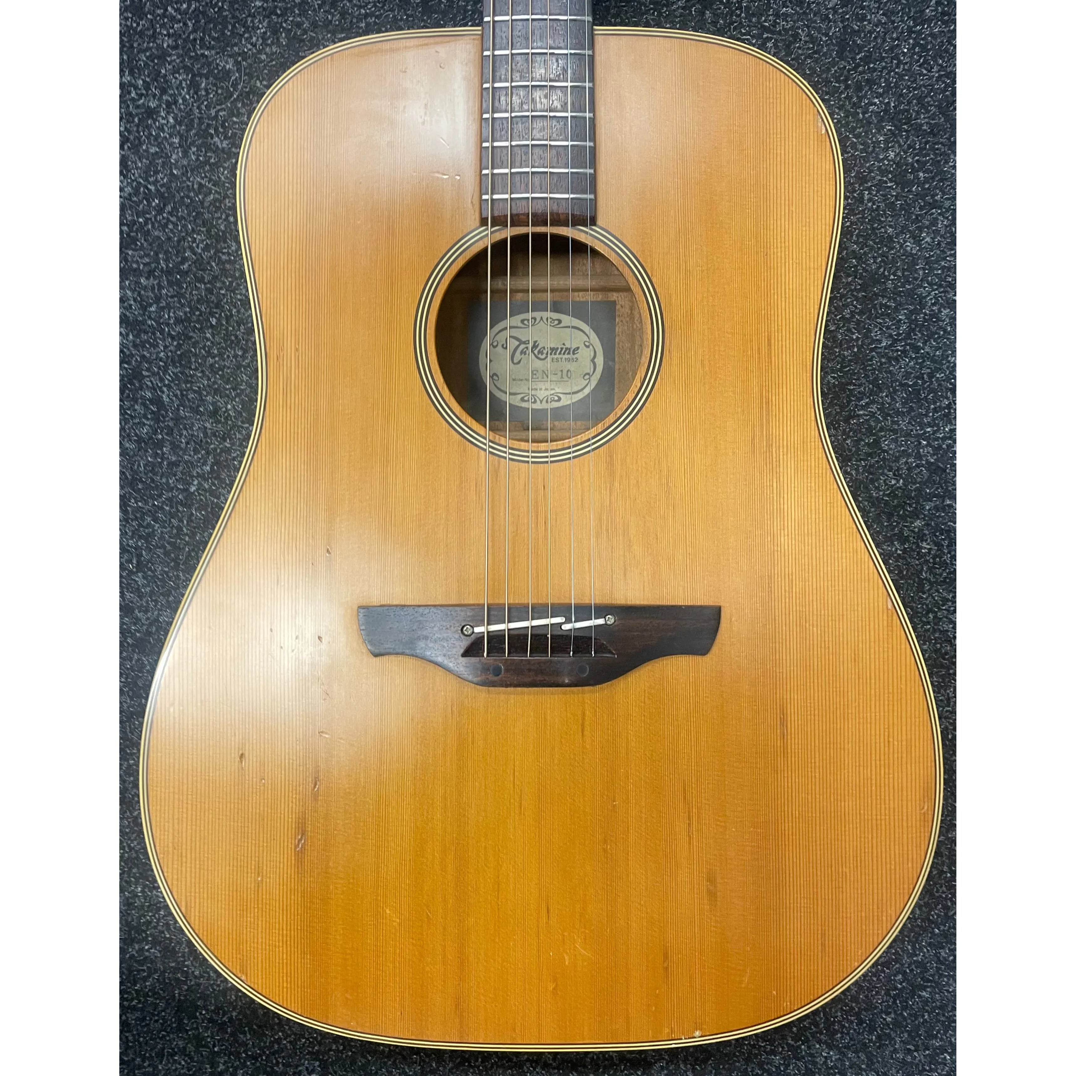 Takamine EN-10 Dreadnought 1989 MIJ Acoustic Guitar & Hardcase Pre-Owned