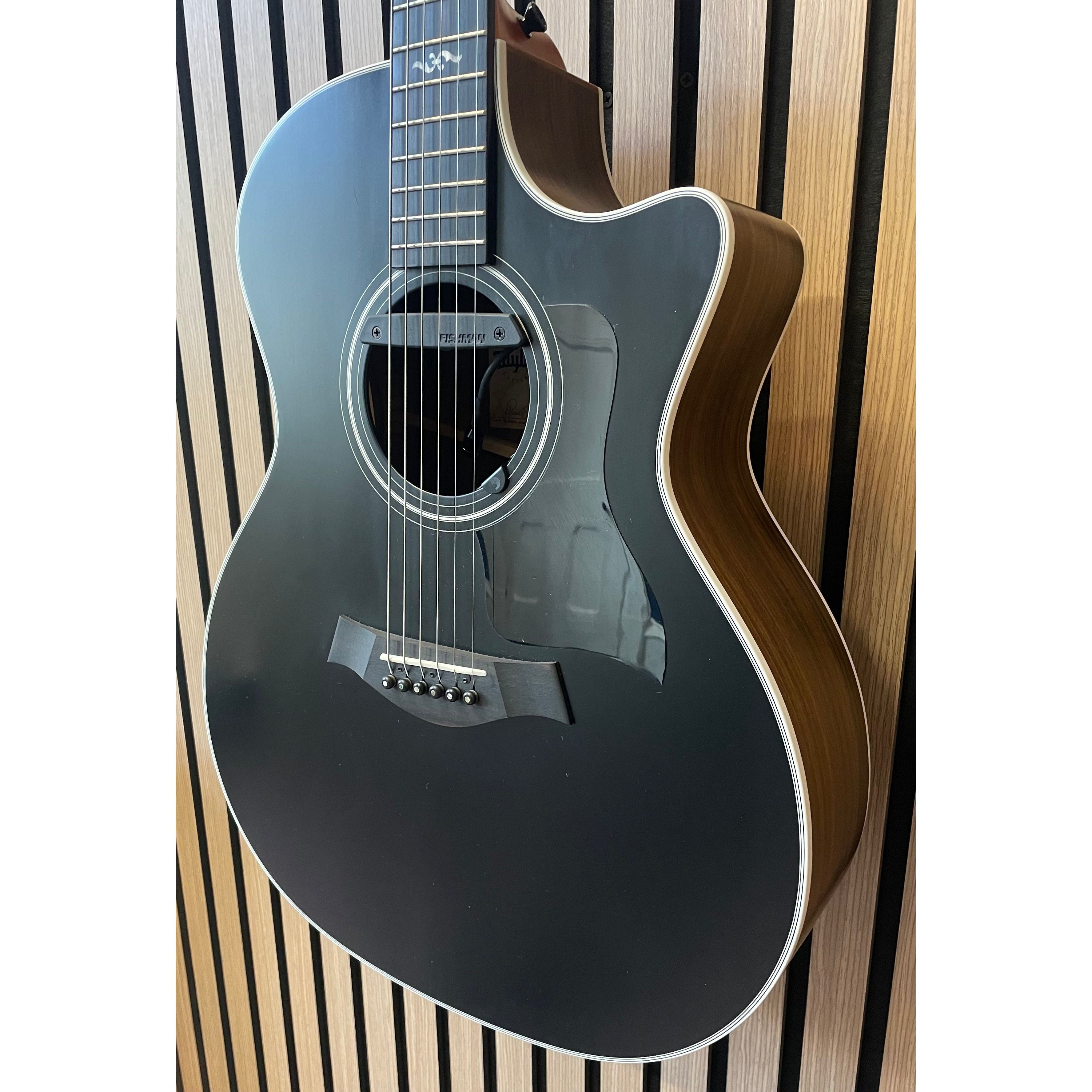 Taylor 414CE-R Blacktop Limited Edition with Fishman Split Earth Pickup System and Hardcase Pre-Owned