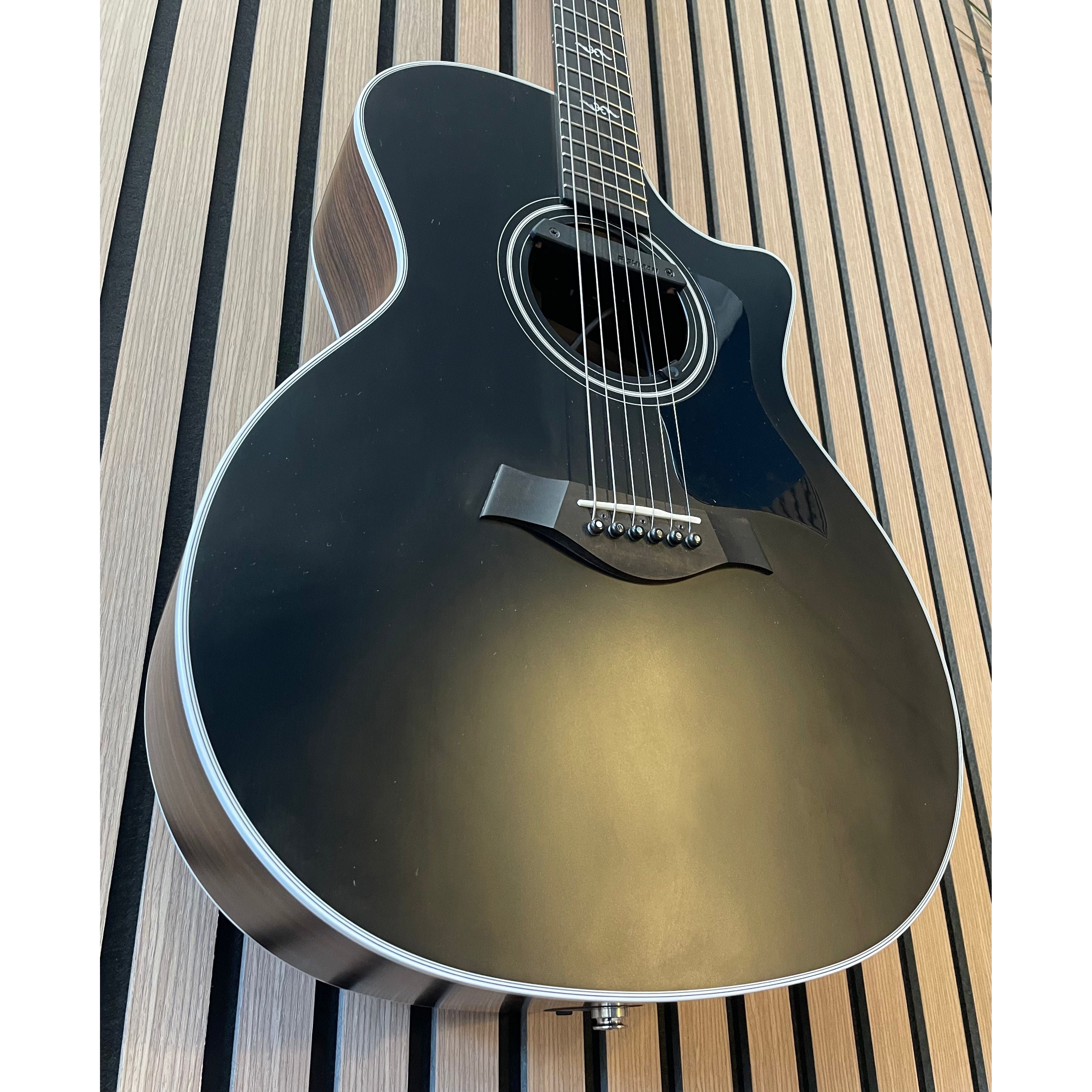 Taylor 414CE-R Blacktop Limited Edition with Fishman Split Earth Pickup System and Hardcase Pre-Owned