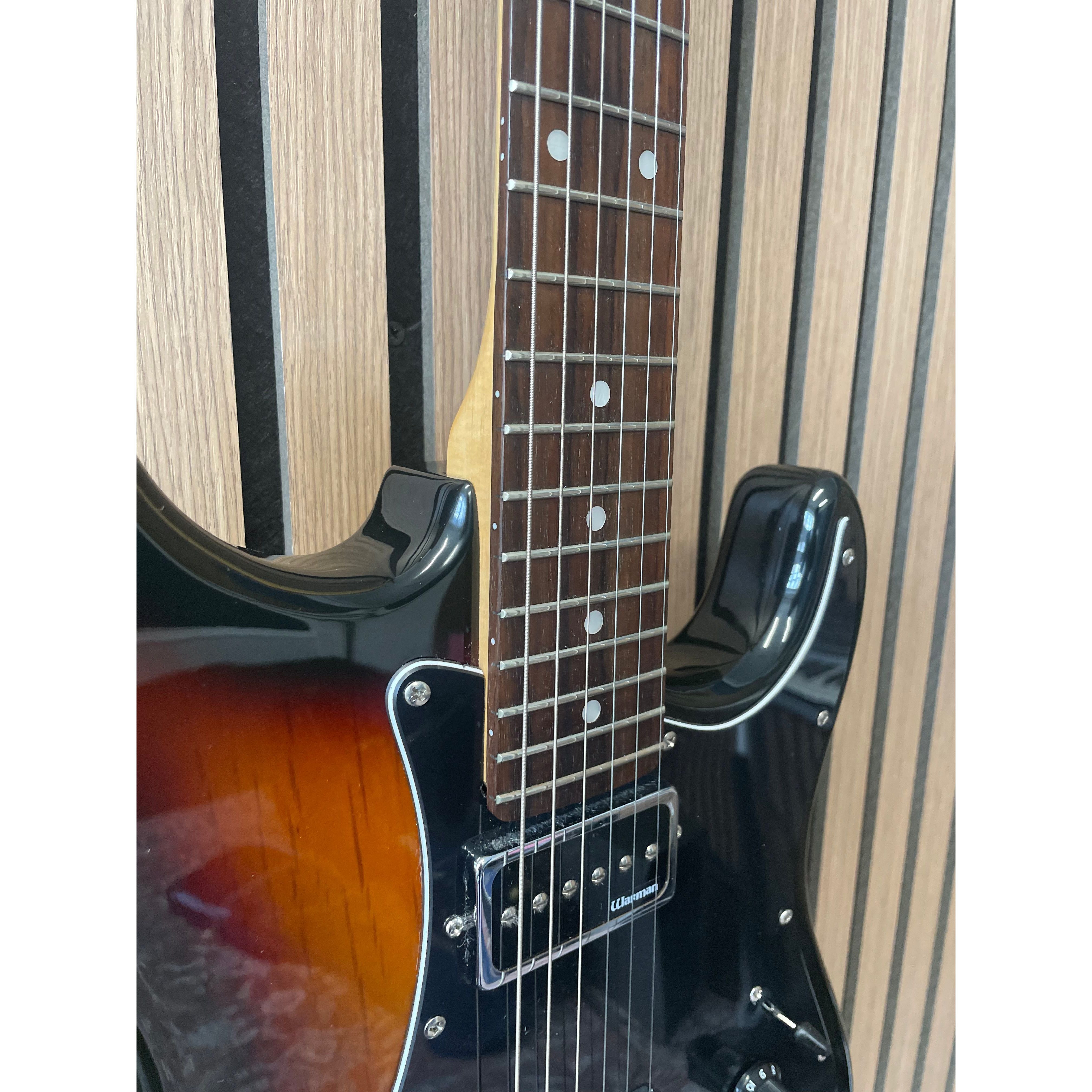 Aria STG Series Strat-Style Electric Guitar Modified with Soap Bar Pickups in Sunburst with Gigbag Pre-Owned