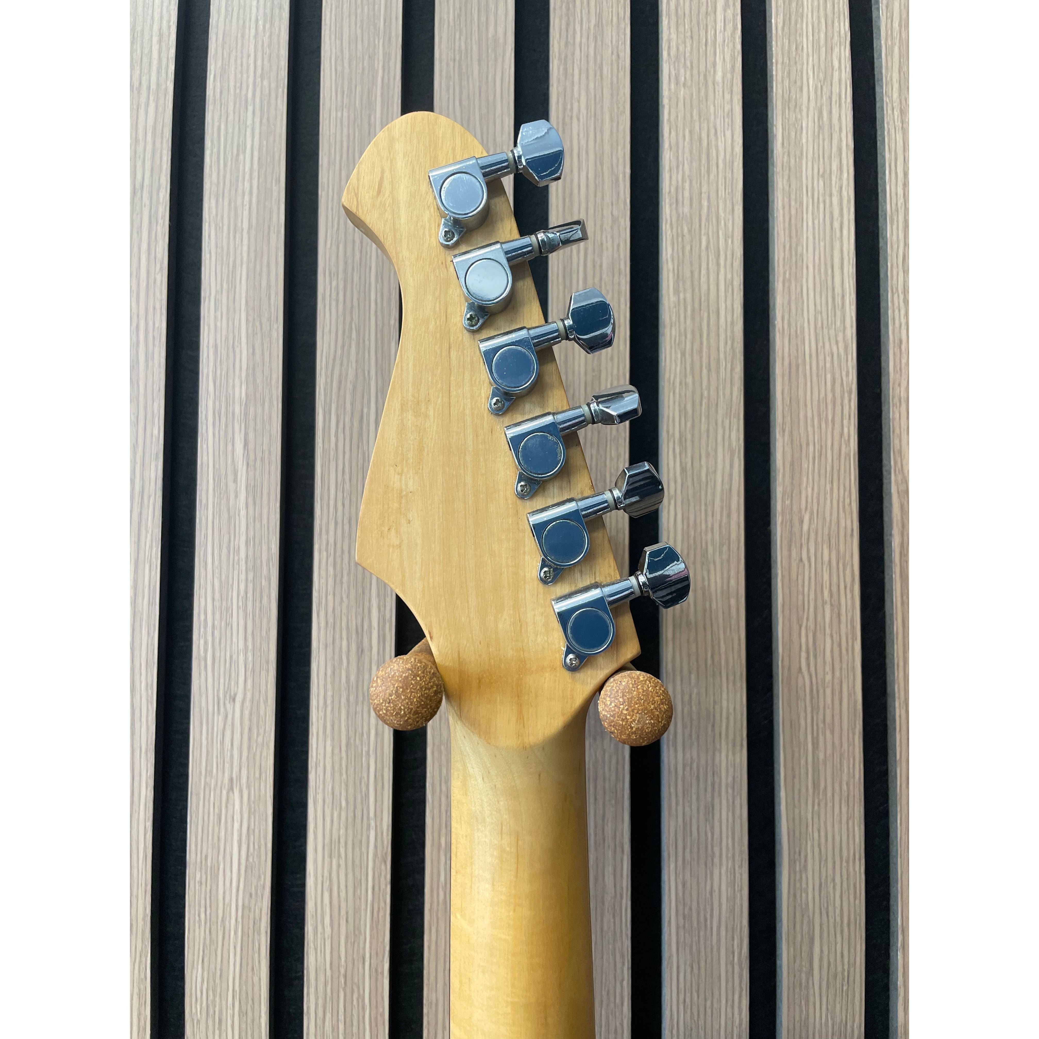 Aria STG Series Strat-Style Electric Guitar Modified with Soap Bar Pickups in Sunburst with Gigbag Pre-Owned