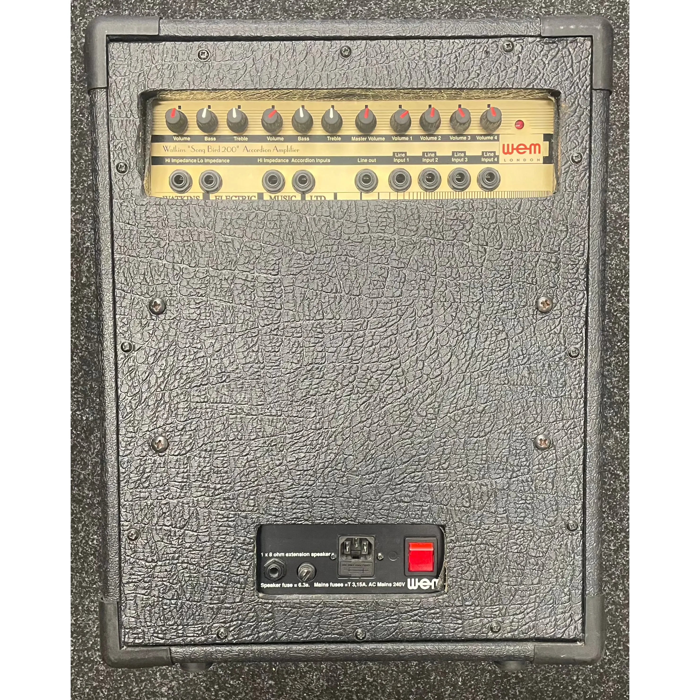 WEM/Watkins Electric Music Song Bird 200 Accordion Amplifier Pre-Owned