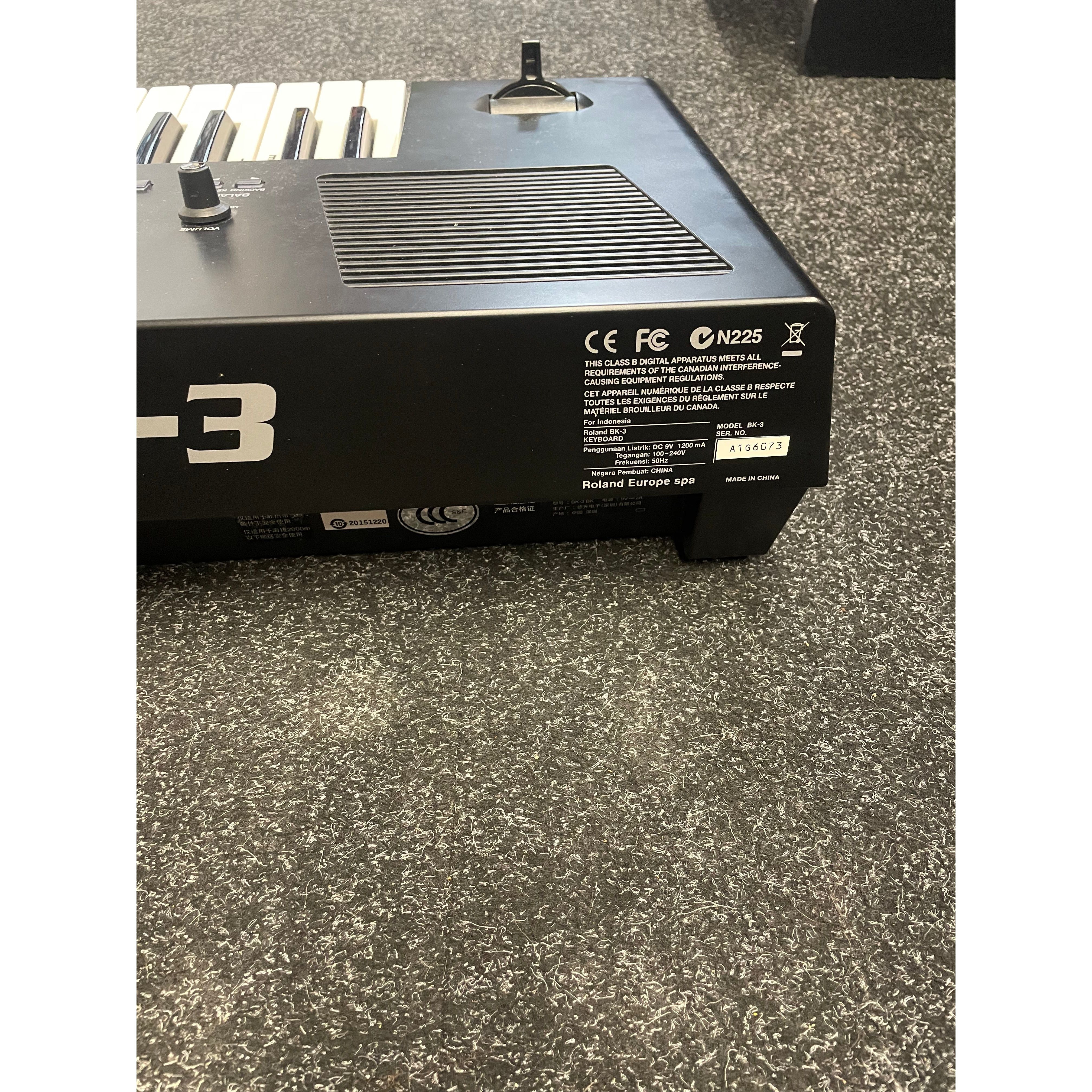 Roland BK-3 Backing Keyboard with Gigbag Pre-Owned