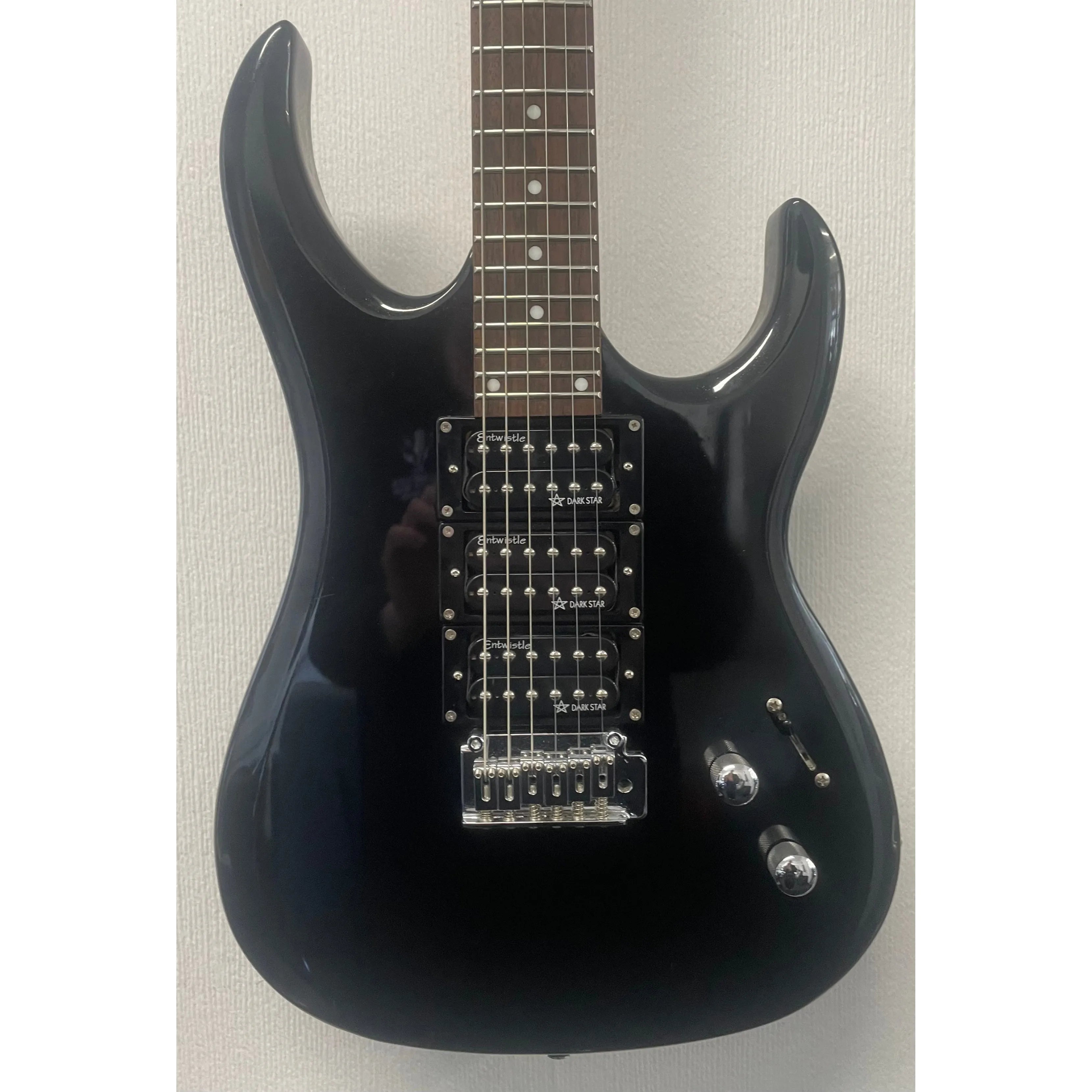 Tanglewood Rock 3 HHH Electric Guitar in Gloss Black Sparkle Pre-Owned