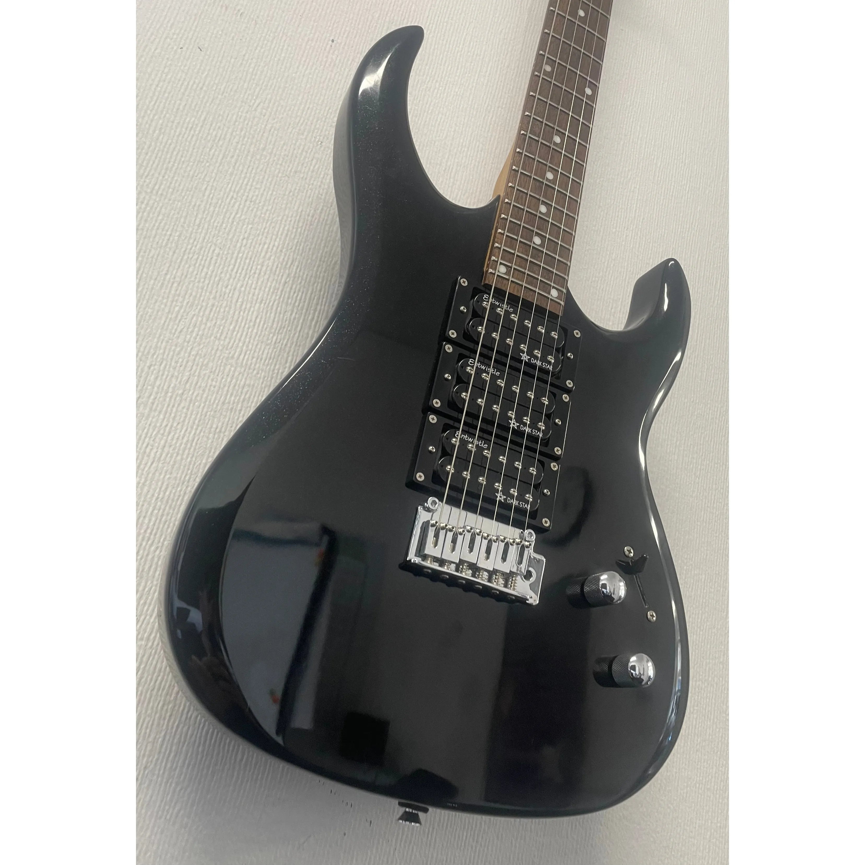 Tanglewood Rock 3 HHH Electric Guitar in Gloss Black Sparkle Pre-Owned
