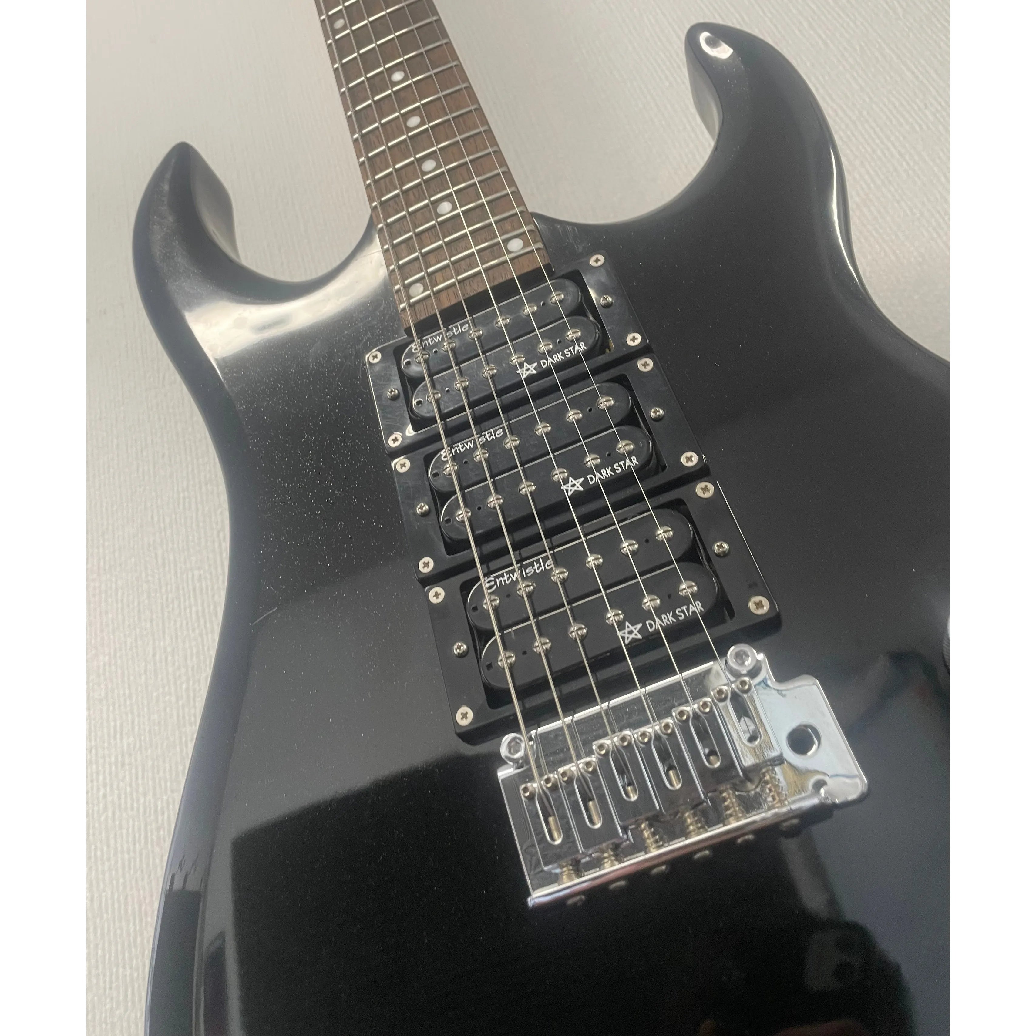 Tanglewood Rock 3 HHH Electric Guitar in Gloss Black Sparkle Pre-Owned