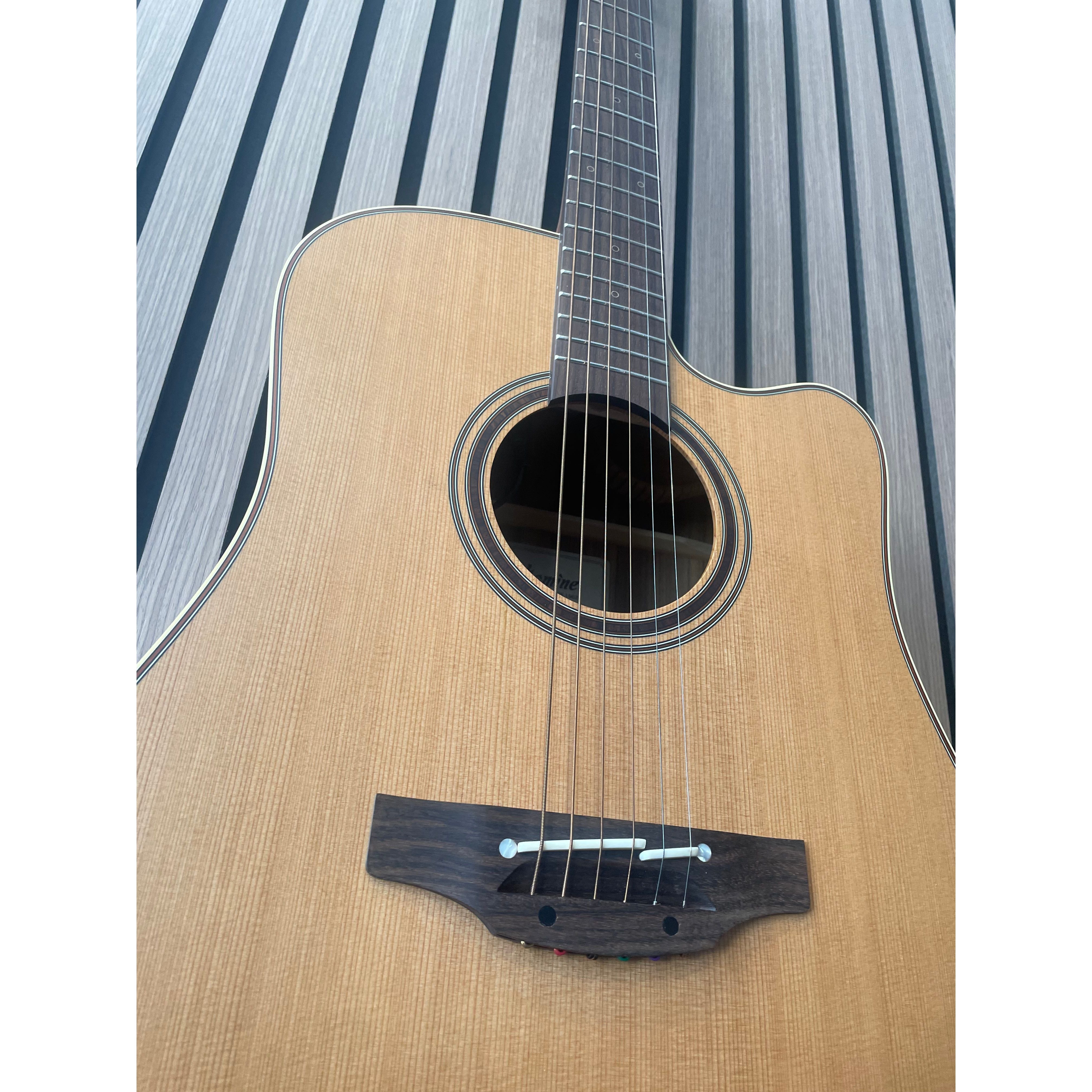 Takamine CP3DC-0V Dreadnought Electro Acoustic with Venetian Cut MIJ Japanese with Hardcase Pre-Owned