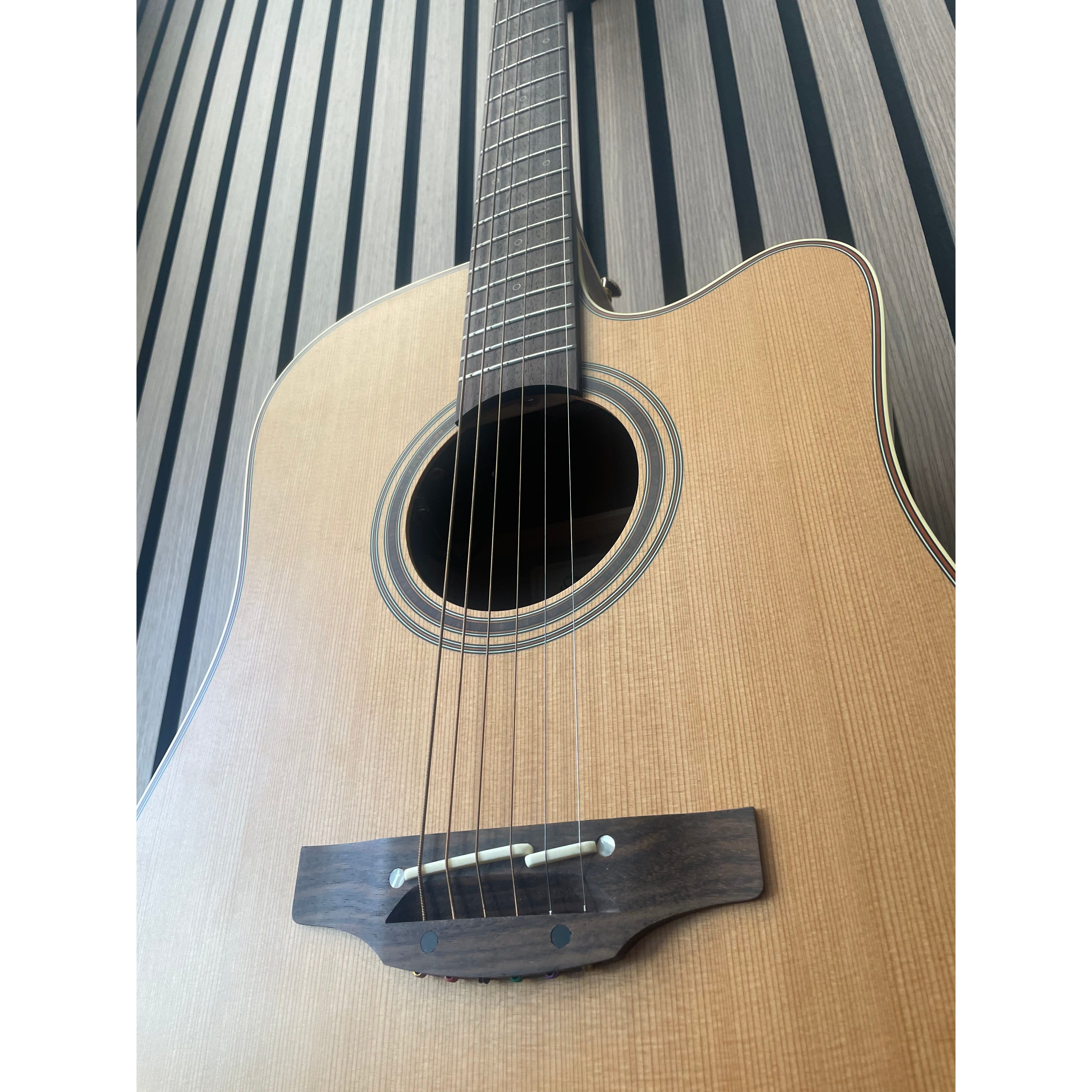 Takamine CP3DC-0V Dreadnought Electro Acoustic with Venetian Cut MIJ Japanese with Hardcase Pre-Owned