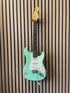 Vintage Icon V6 S-Style Electric Guitar in Distressed Ventura Green Pre-Owned