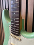 Vintage Icon V6 S-Style Electric Guitar in Distressed Ventura Green Pre-Owned