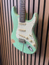 Vintage Icon V6 S-Style Electric Guitar in Distressed Ventura Green Pre-Owned